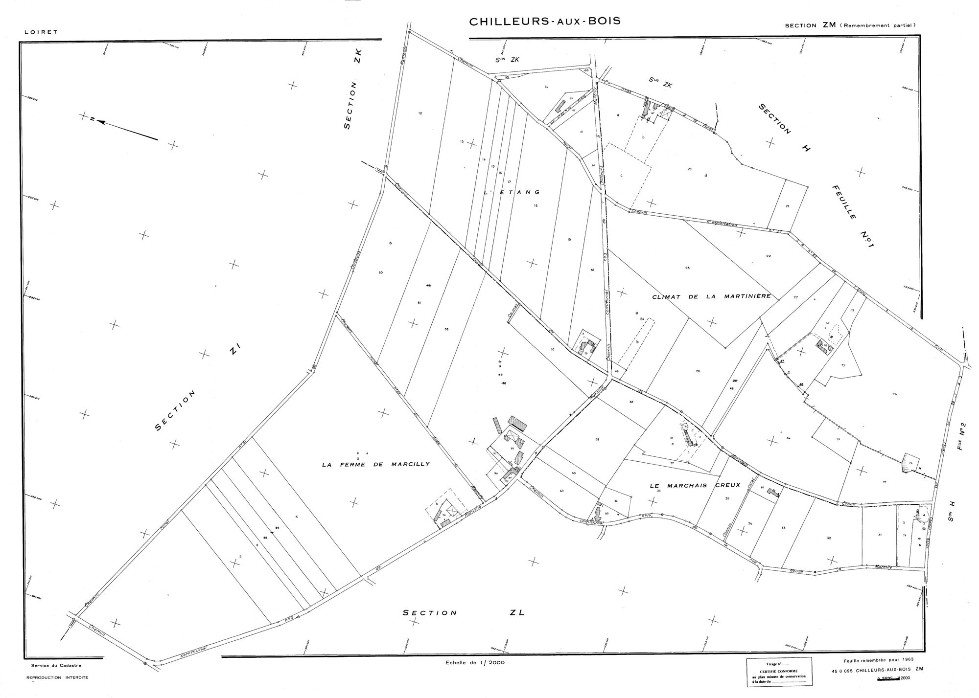 Chilleurs-aux-Bois - Sections