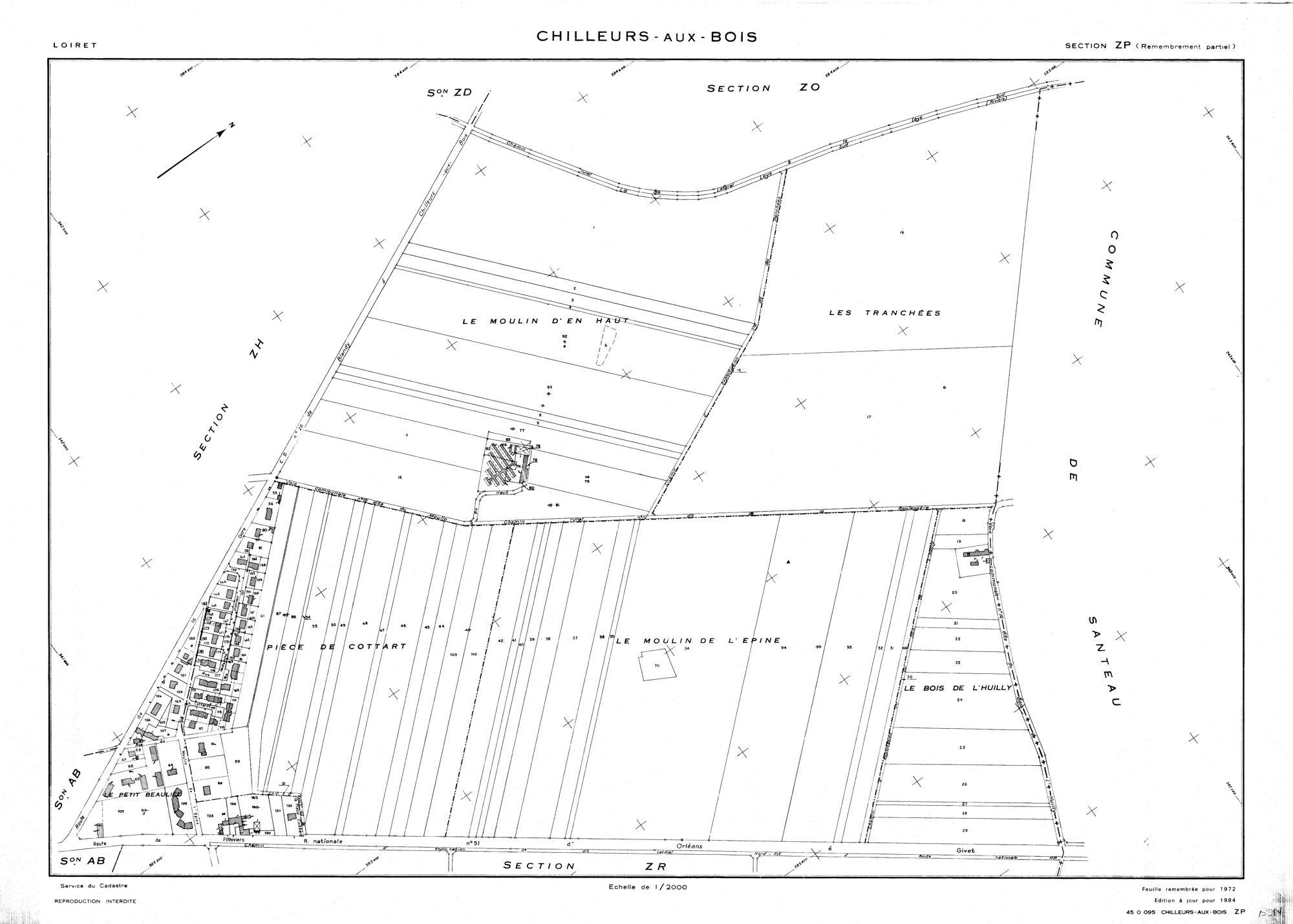 Chilleurs-aux-Bois - Sections