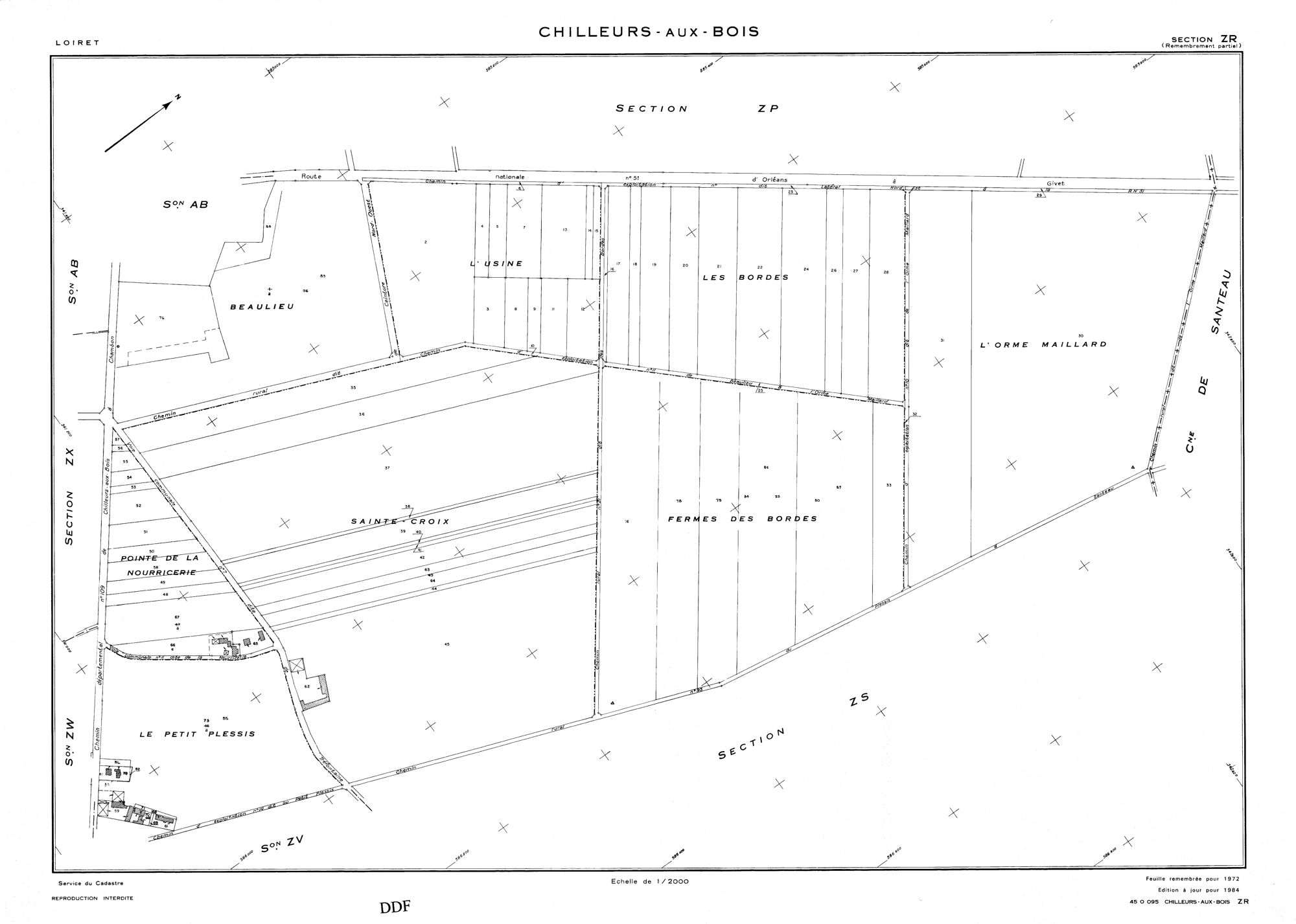 Chilleurs-aux-Bois - Sections