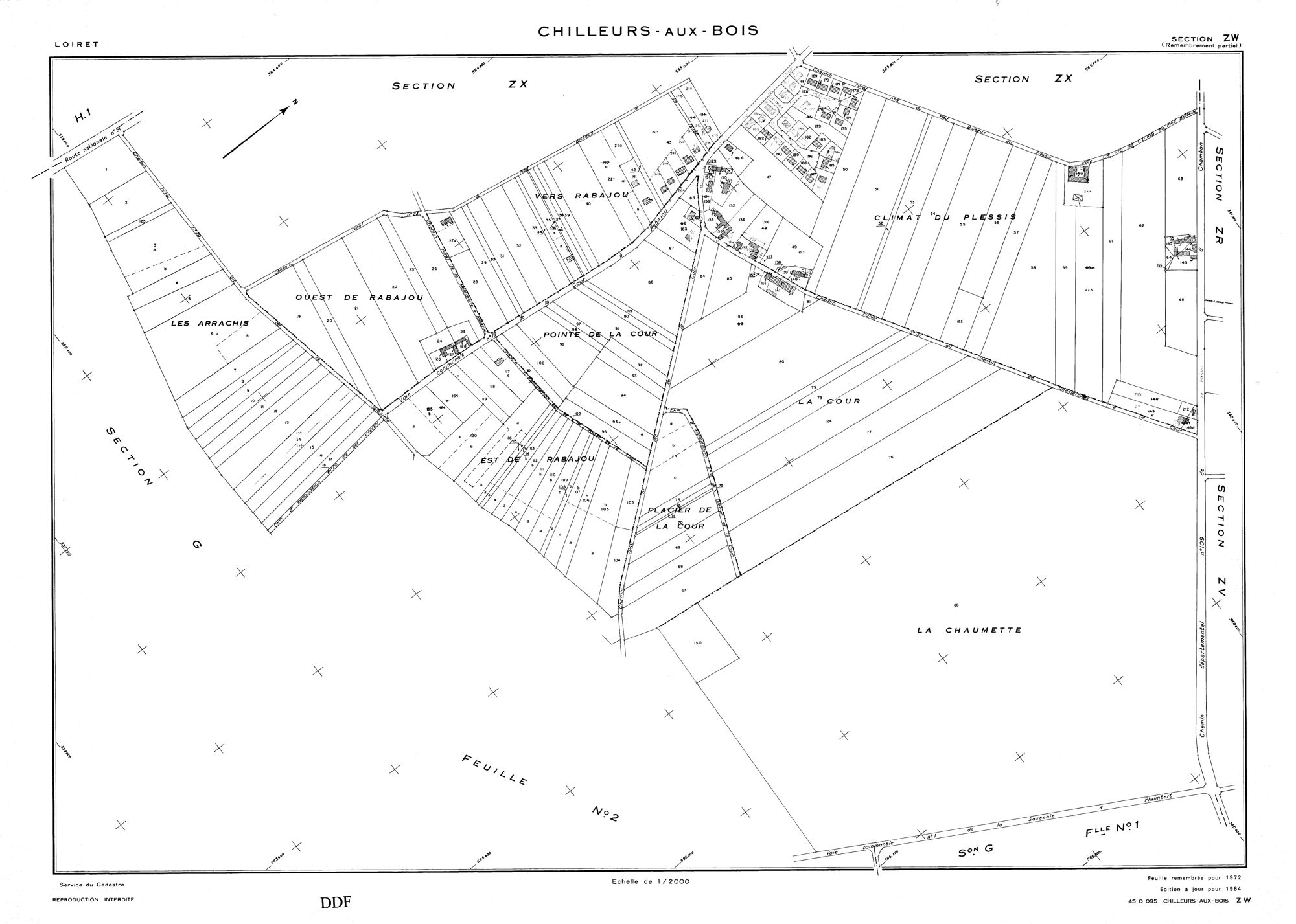 Chilleurs-aux-Bois - Sections