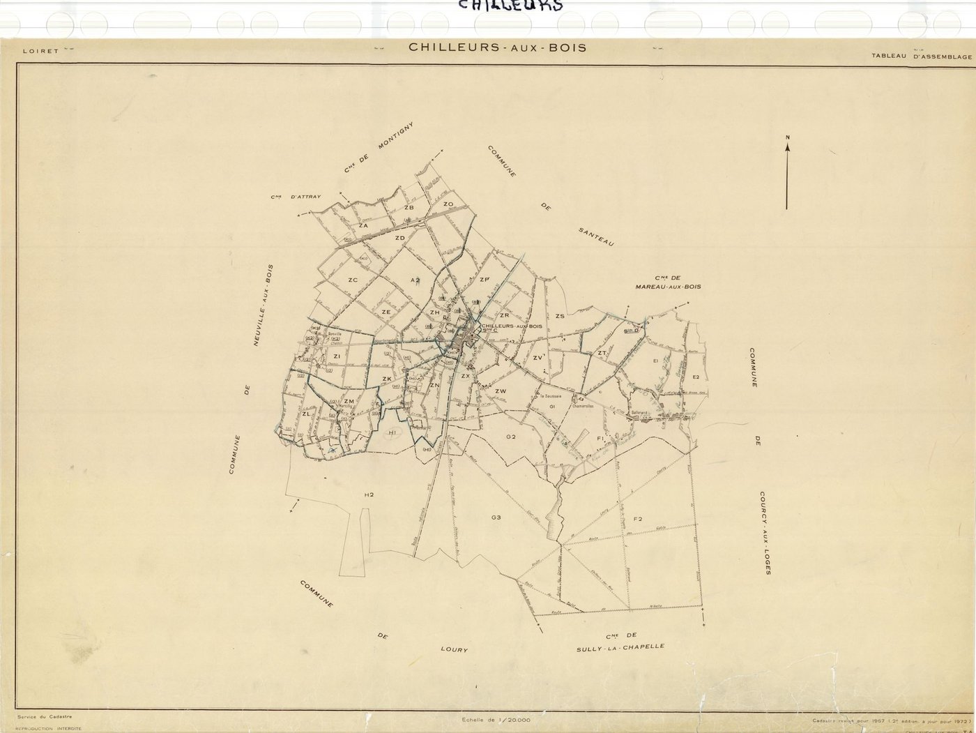 Chilleurs-aux-Bois - Tableau d'assemblage