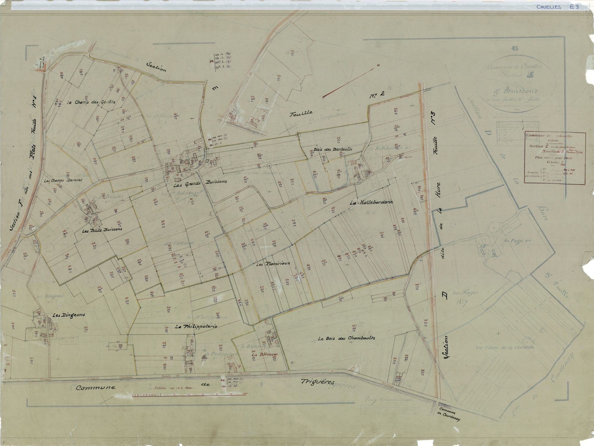 Chuelles - Sections
