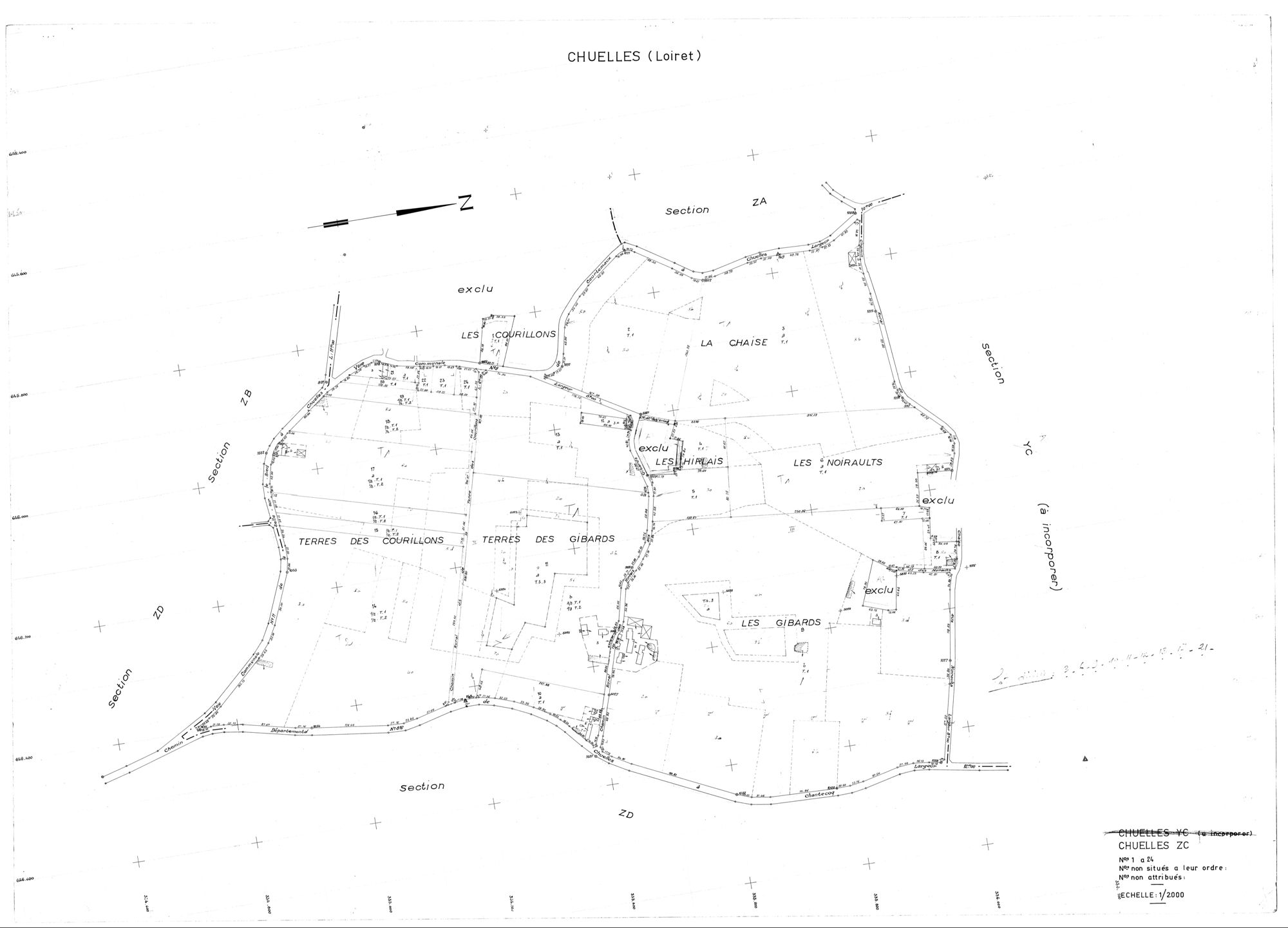Chuelles - Sections
