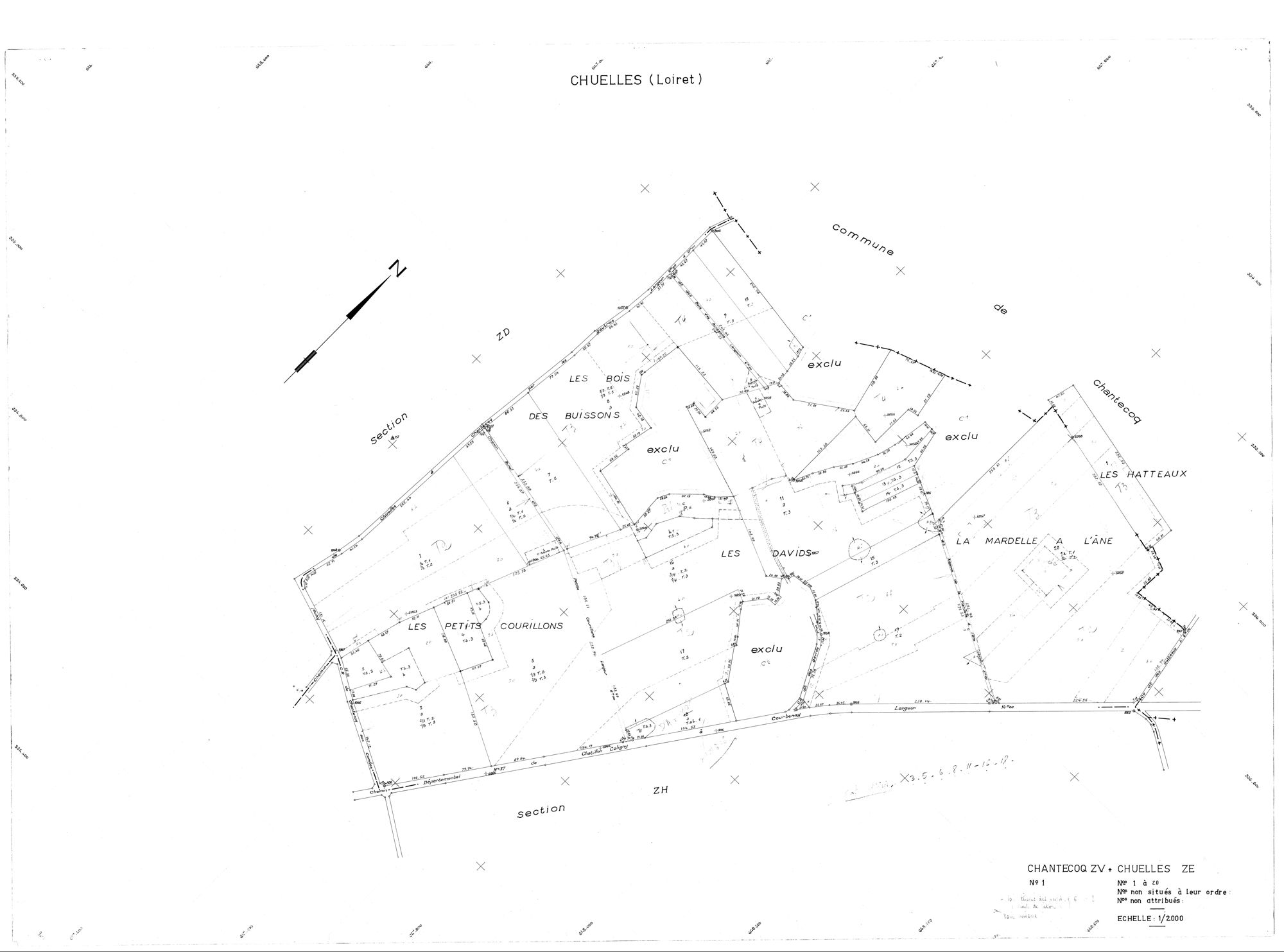 Chuelles - Sections
