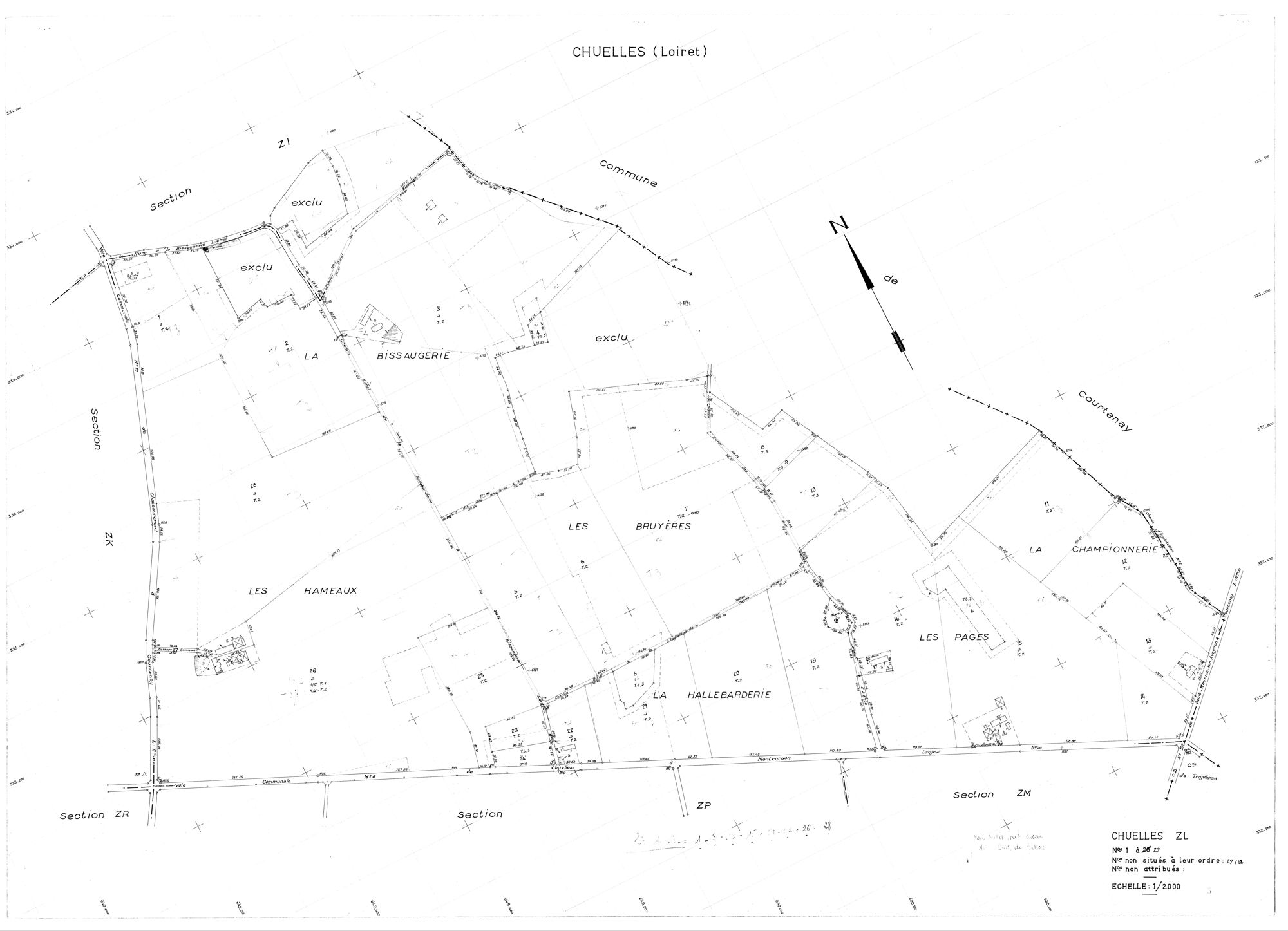 Chuelles - Sections