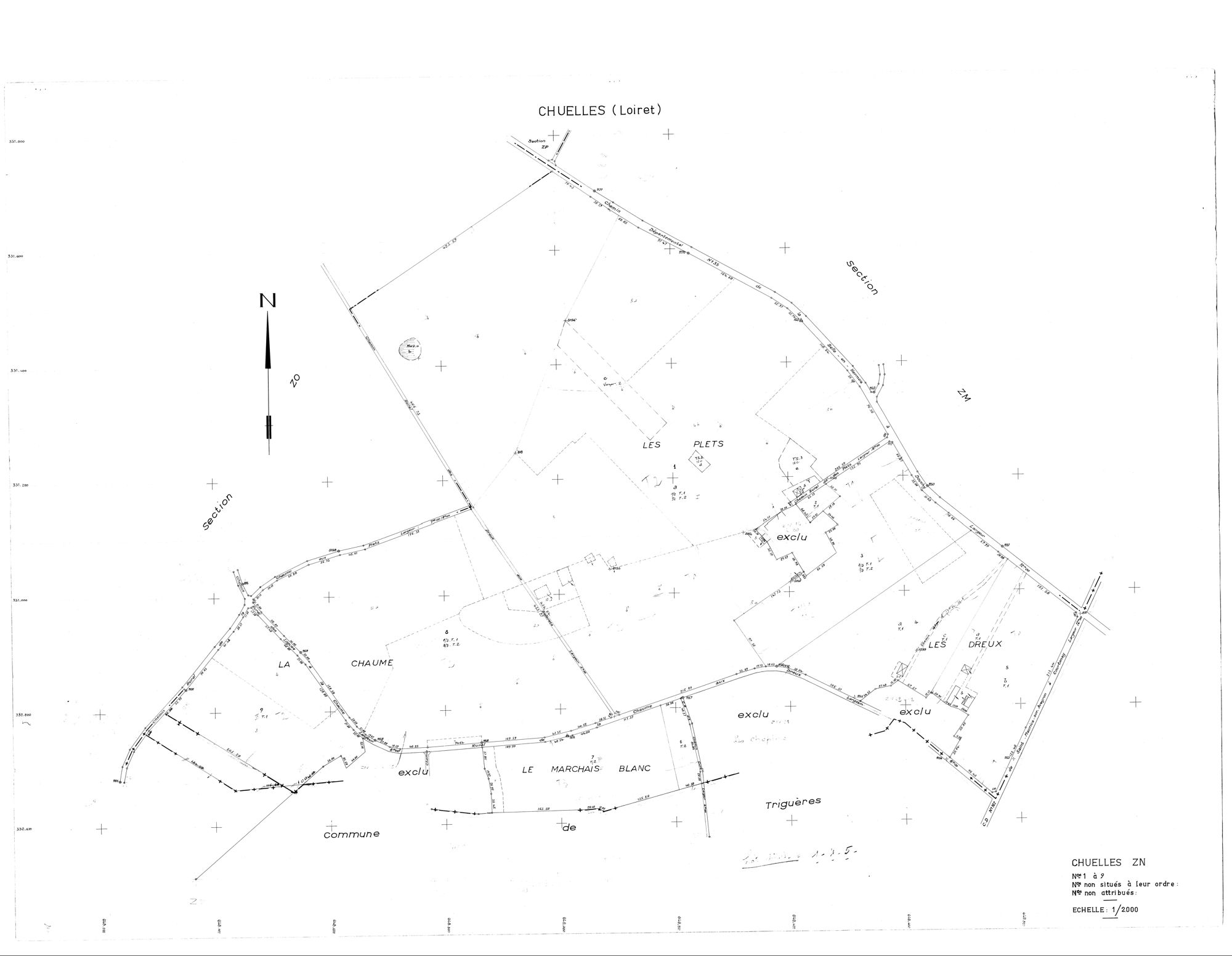 Chuelles - Sections
