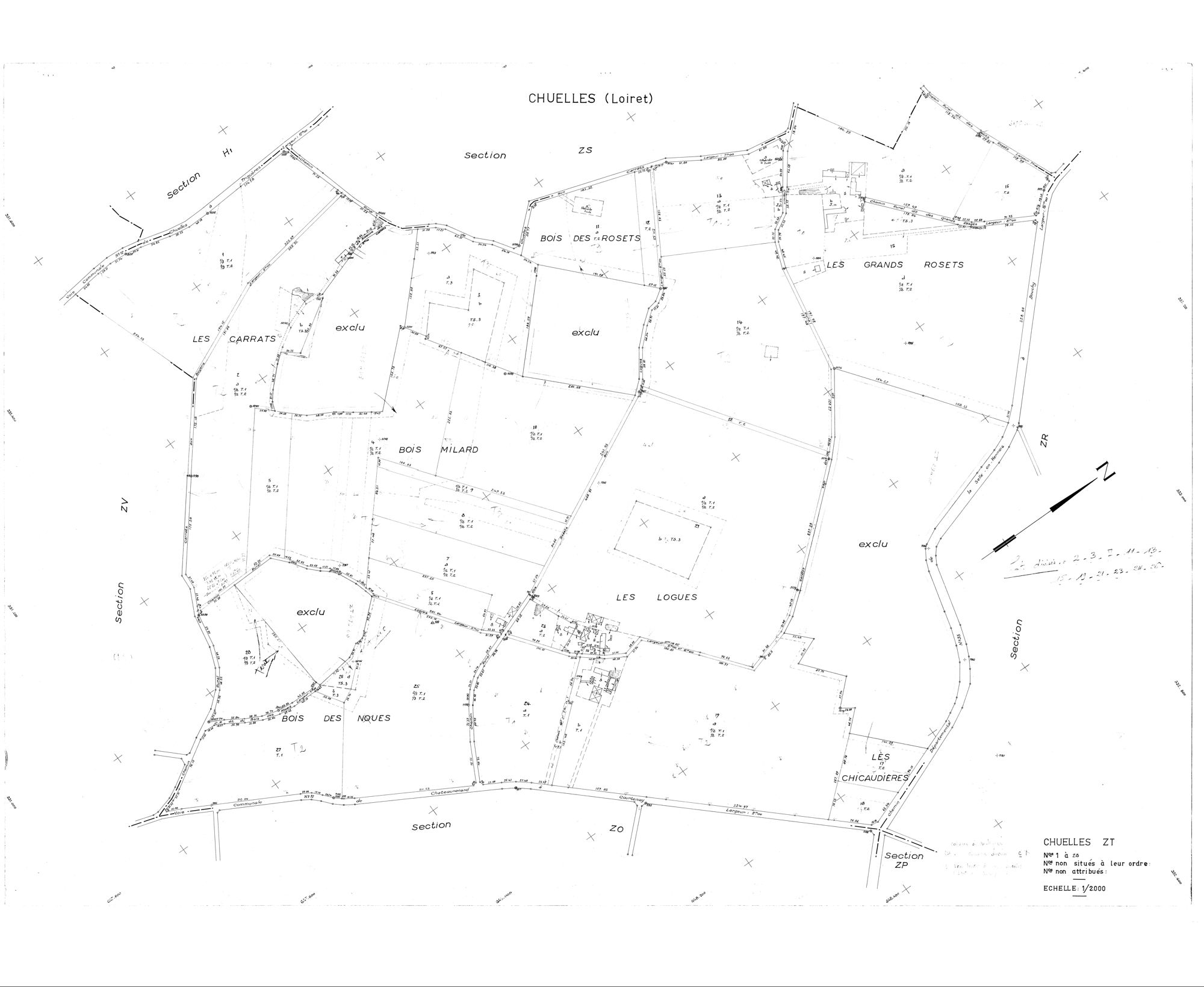 Chuelles - Sections