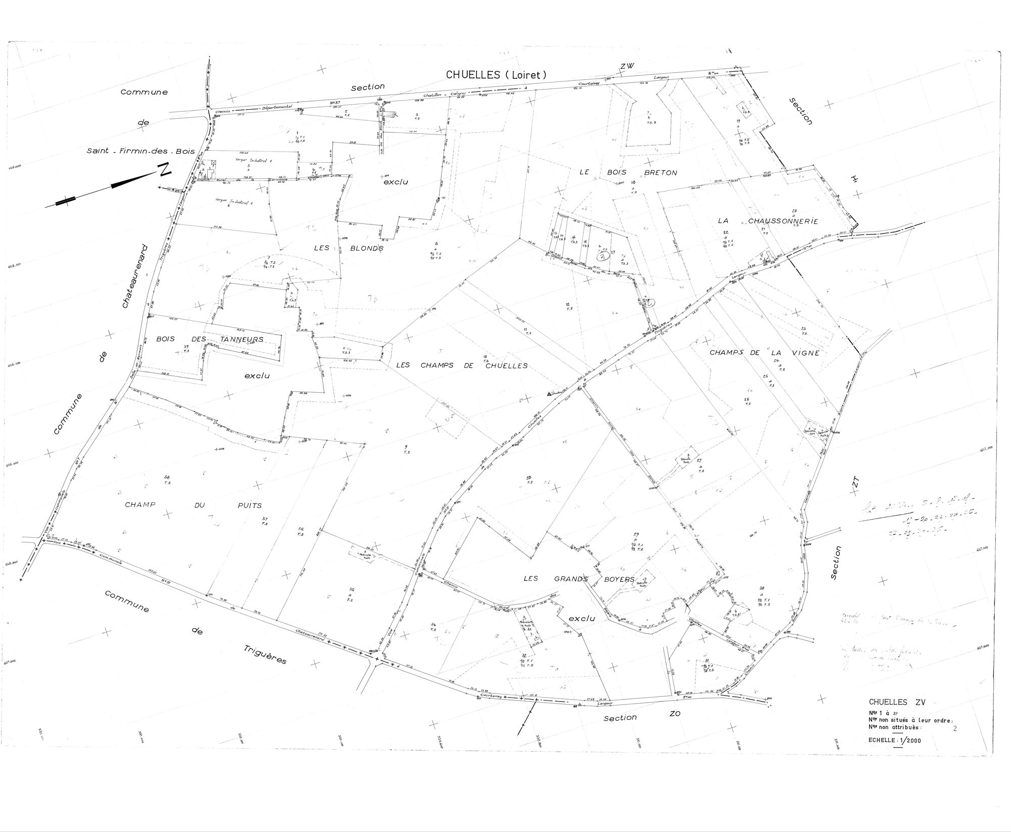 Chuelles - Sections