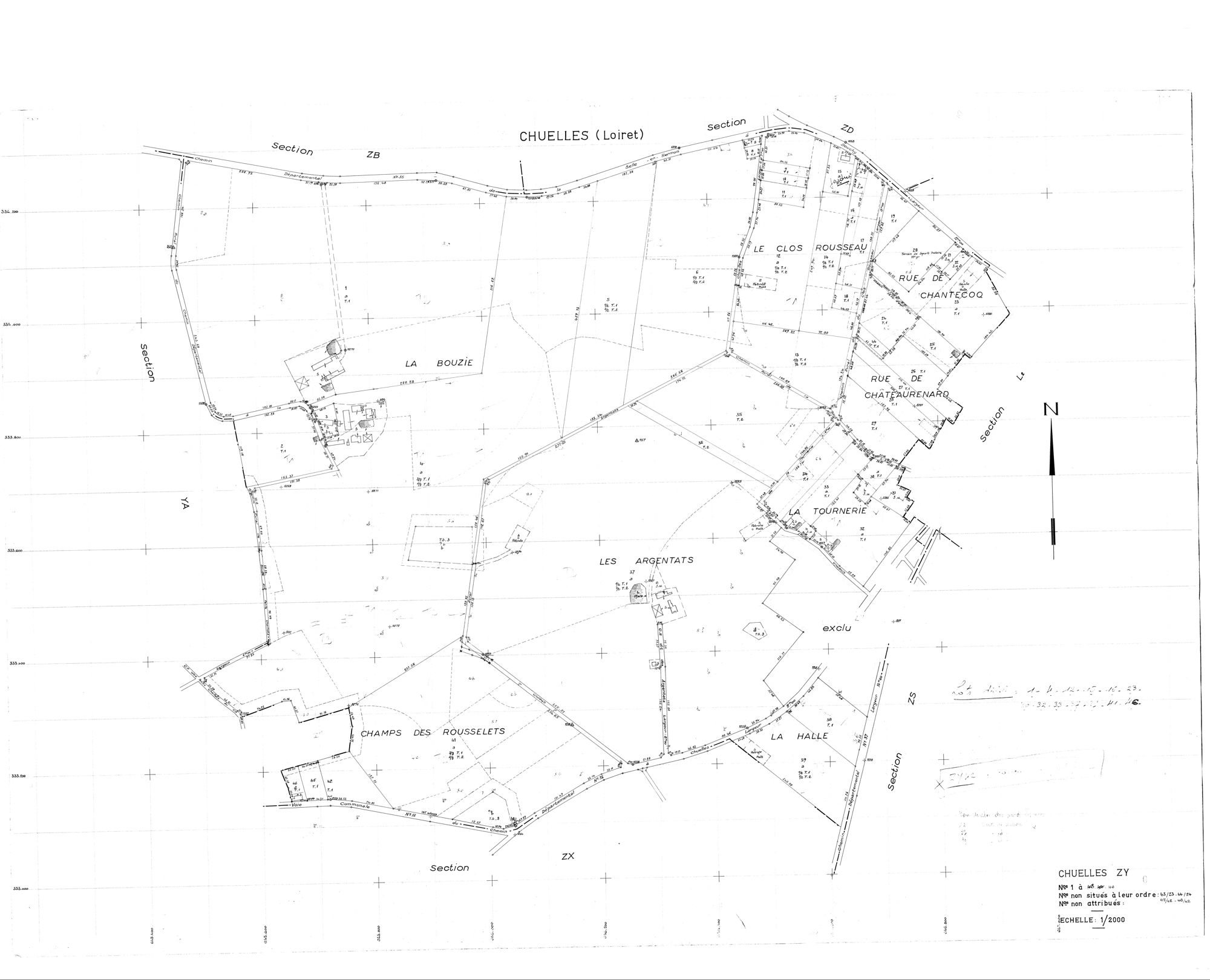 Chuelles - Sections