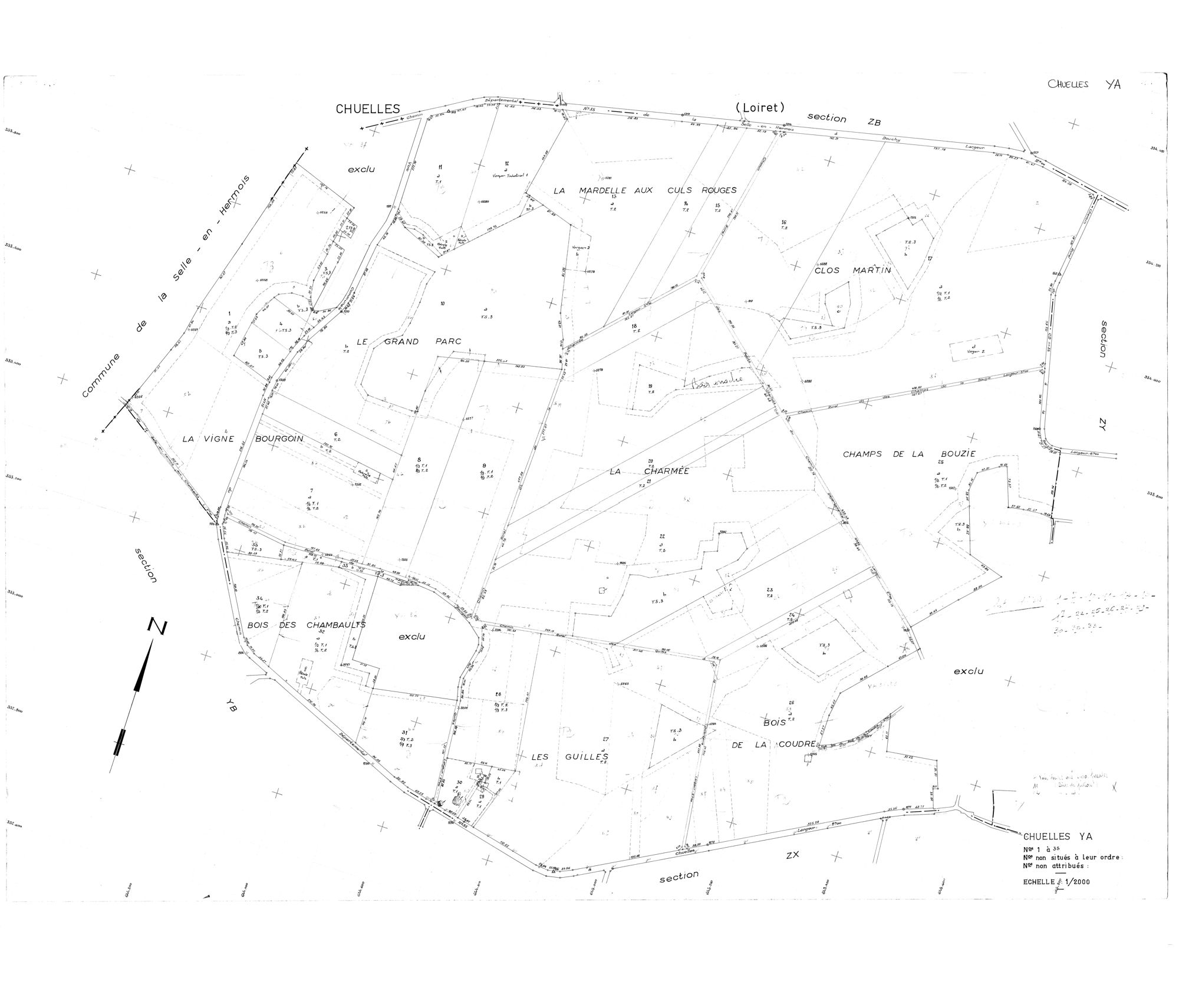 Chuelles - Sections