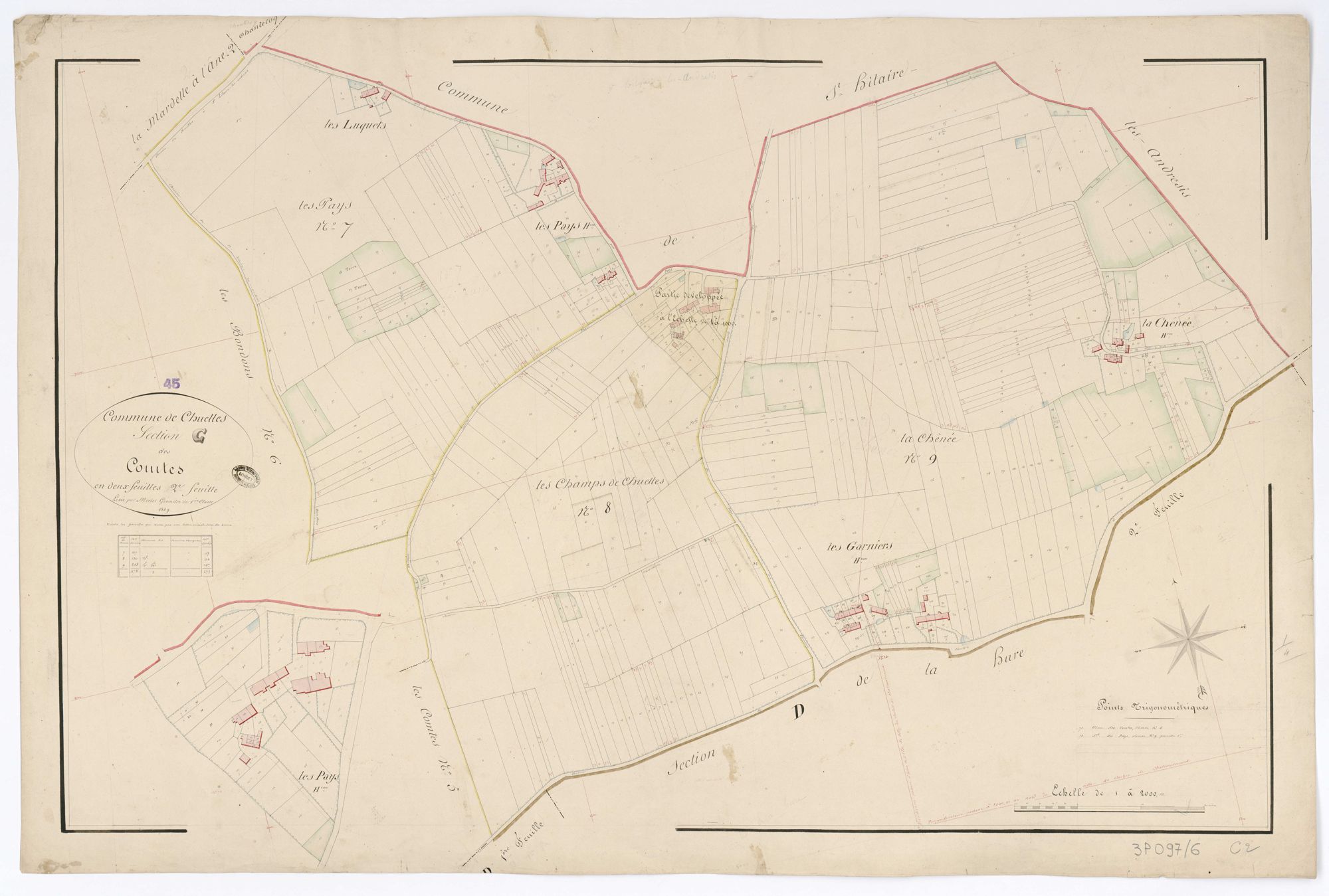 Chuelles - Sections