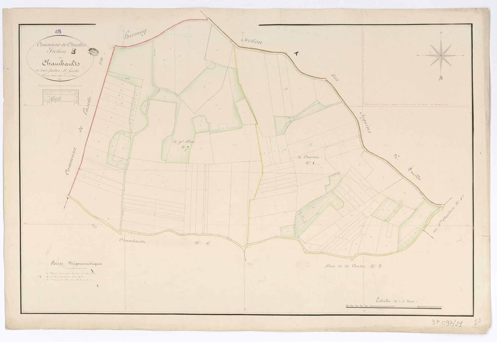 Chuelles - Sections