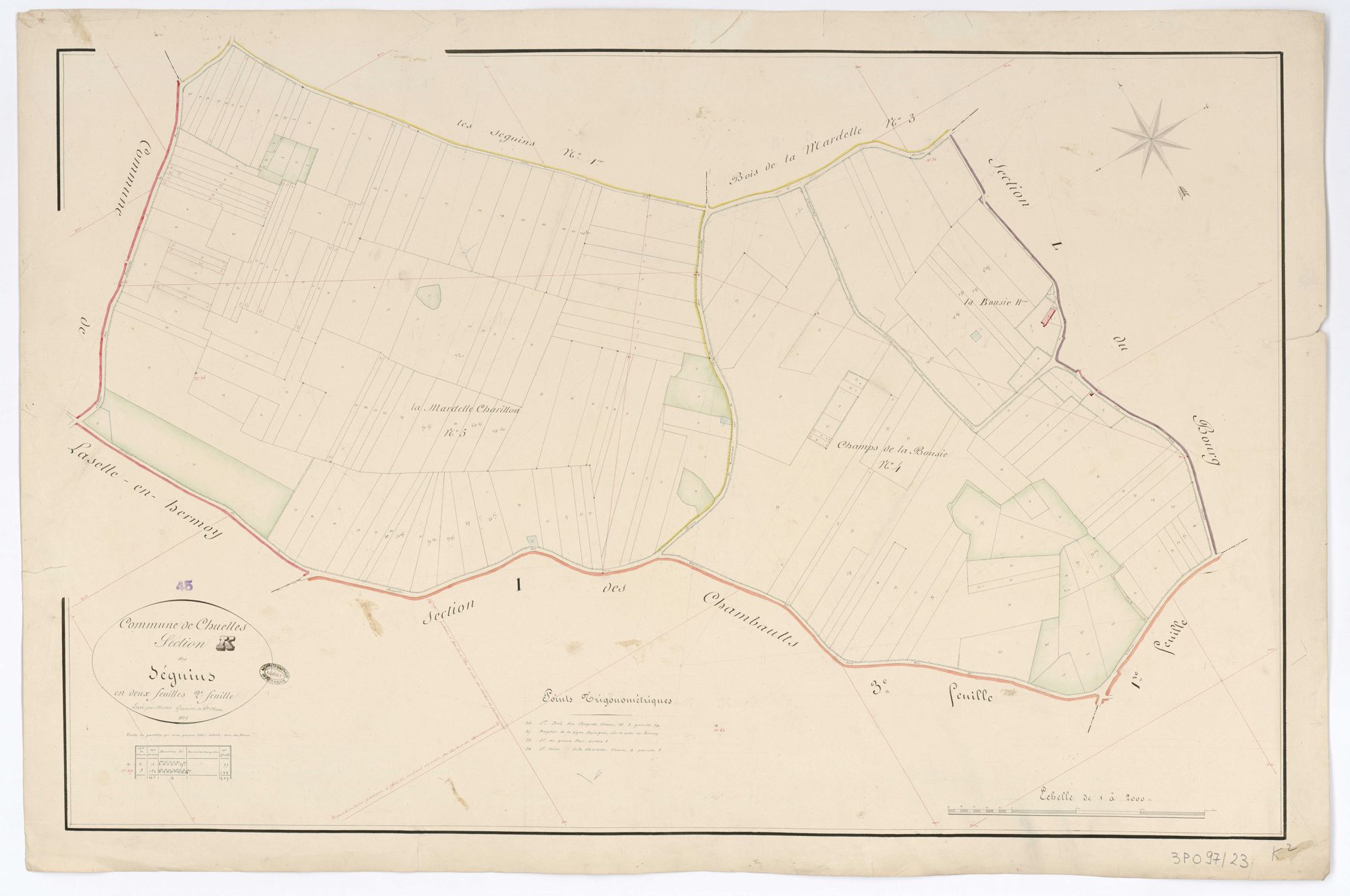 Chuelles - Sections
