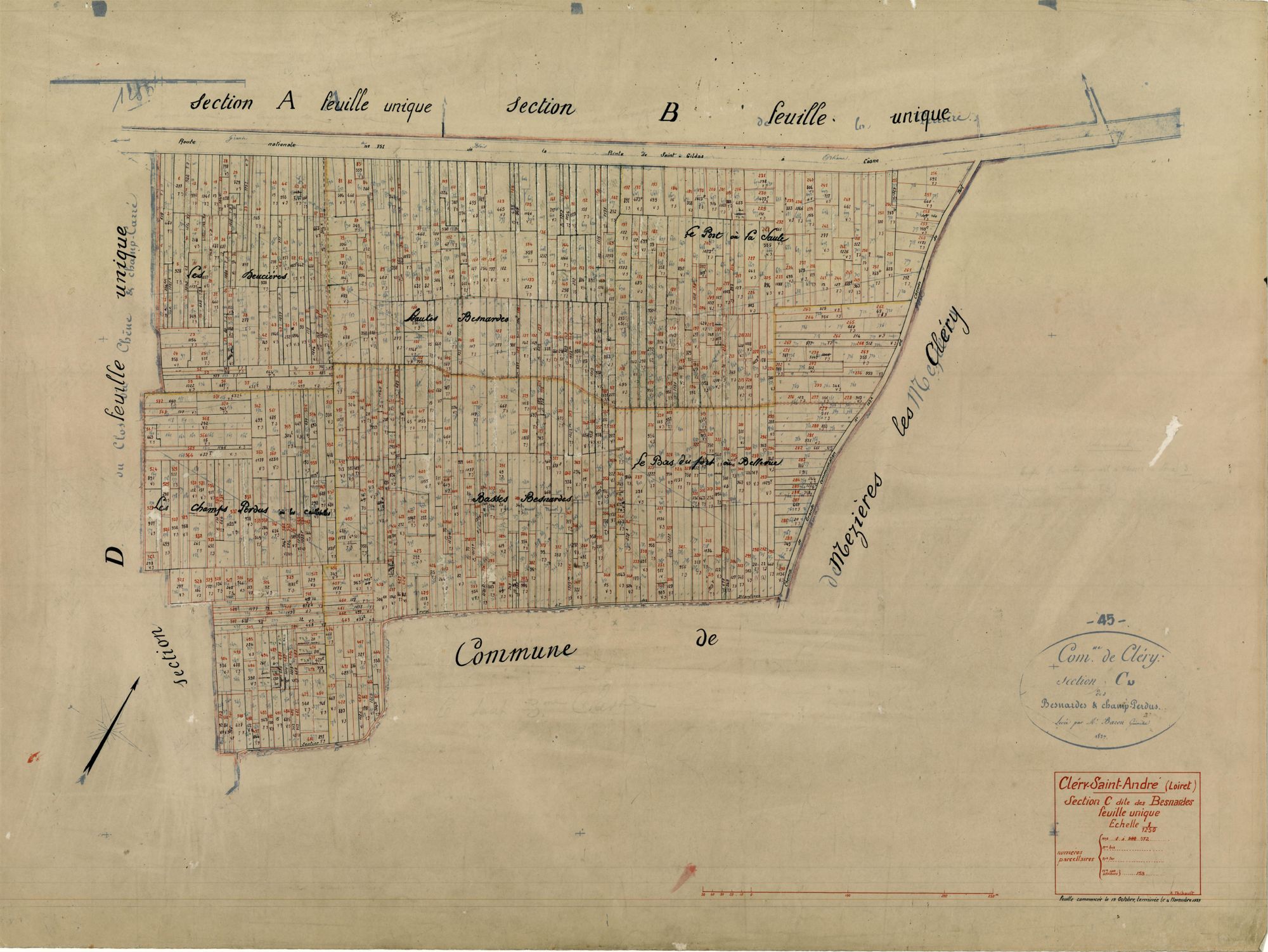 Cléry-Saint-André - Sections