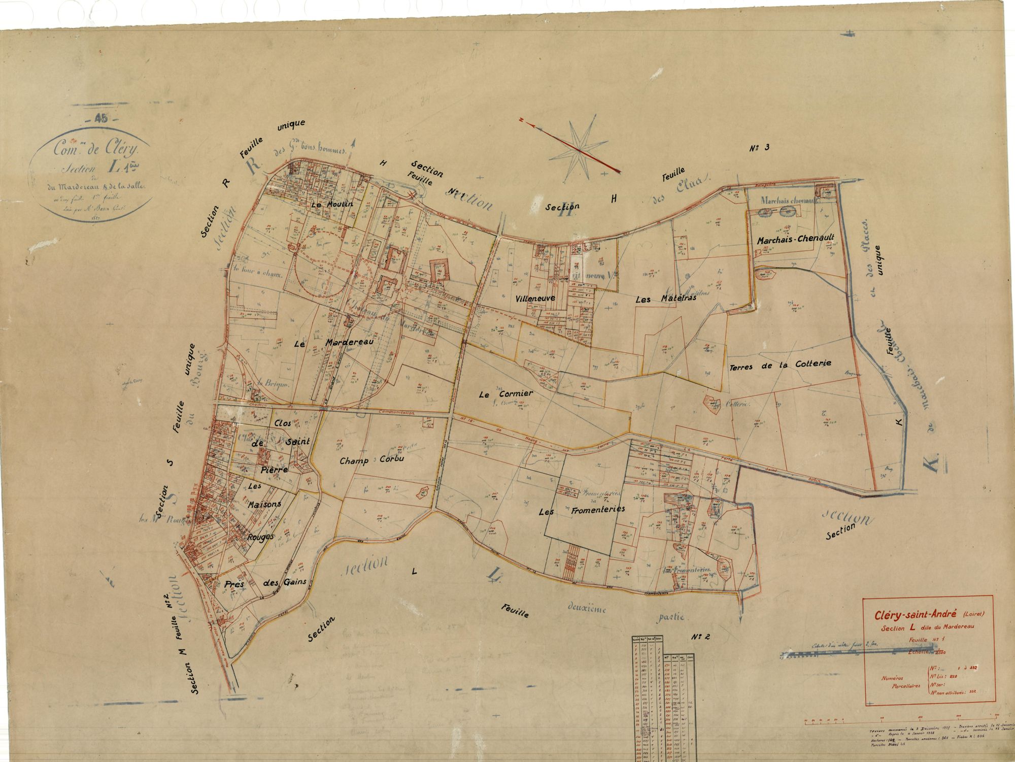 Cléry-Saint-André - Sections