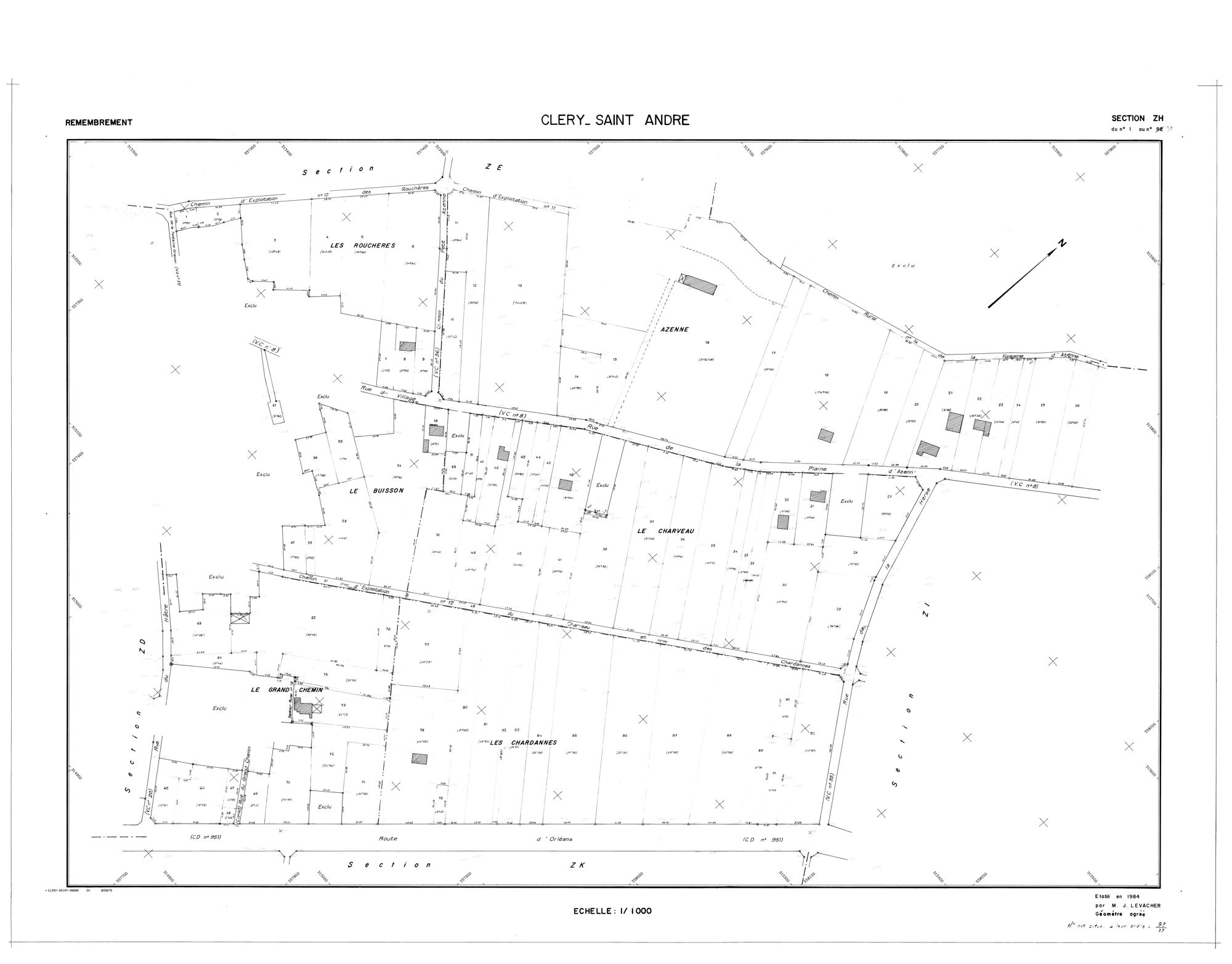 Cléry-Saint-André - Sections