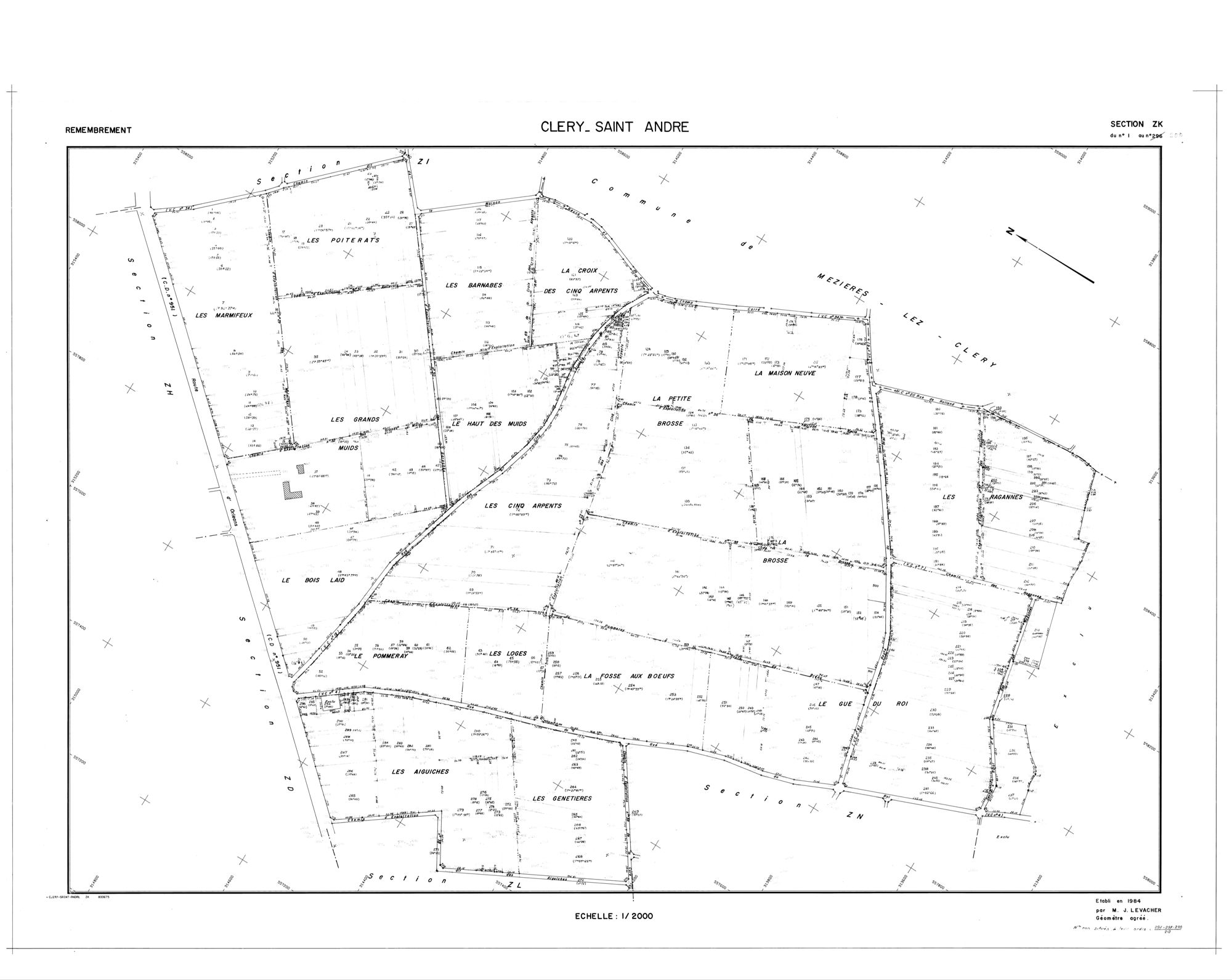 Cléry-Saint-André - Sections