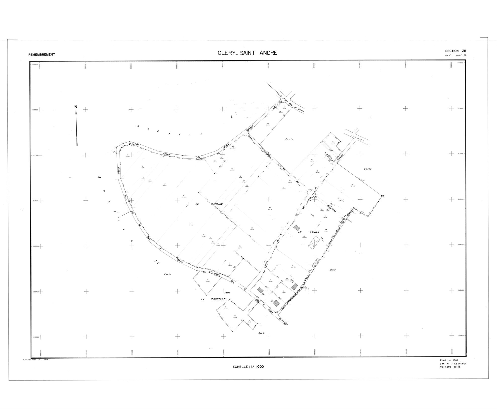 Cléry-Saint-André - Sections