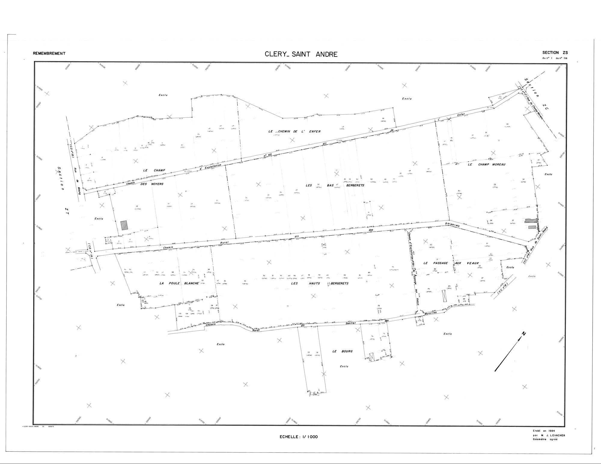 Cléry-Saint-André - Sections