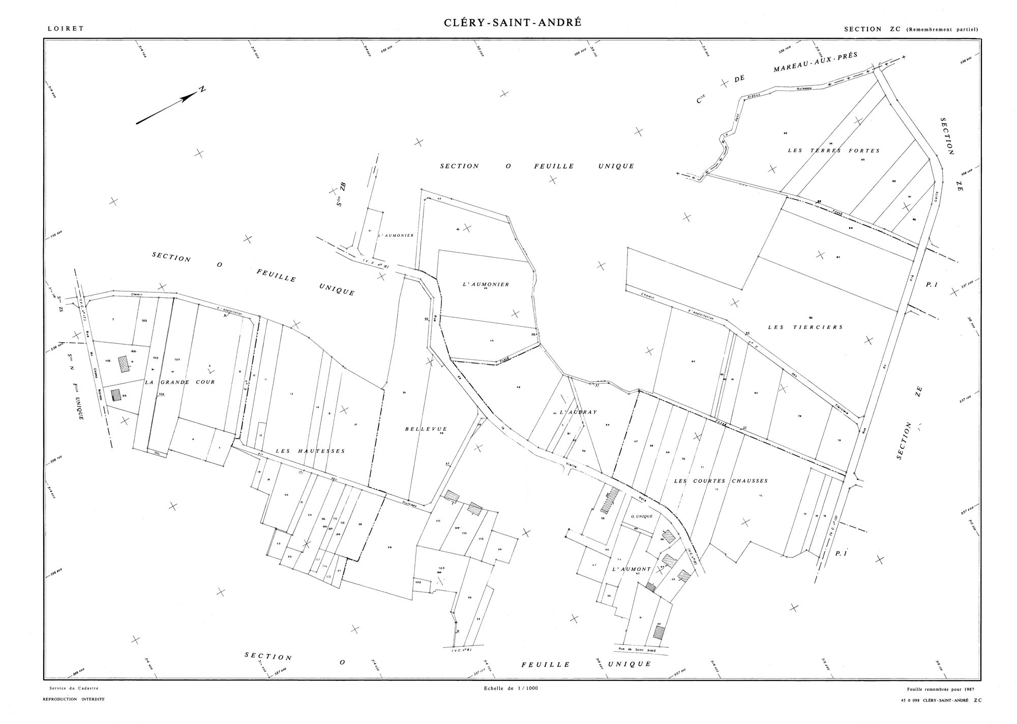 Cléry-Saint-André - Sections