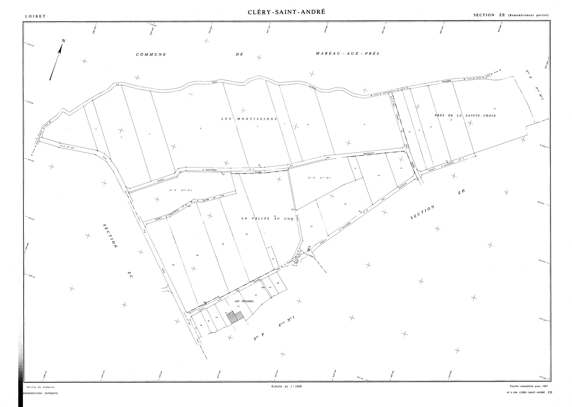 Cléry-Saint-André - Sections