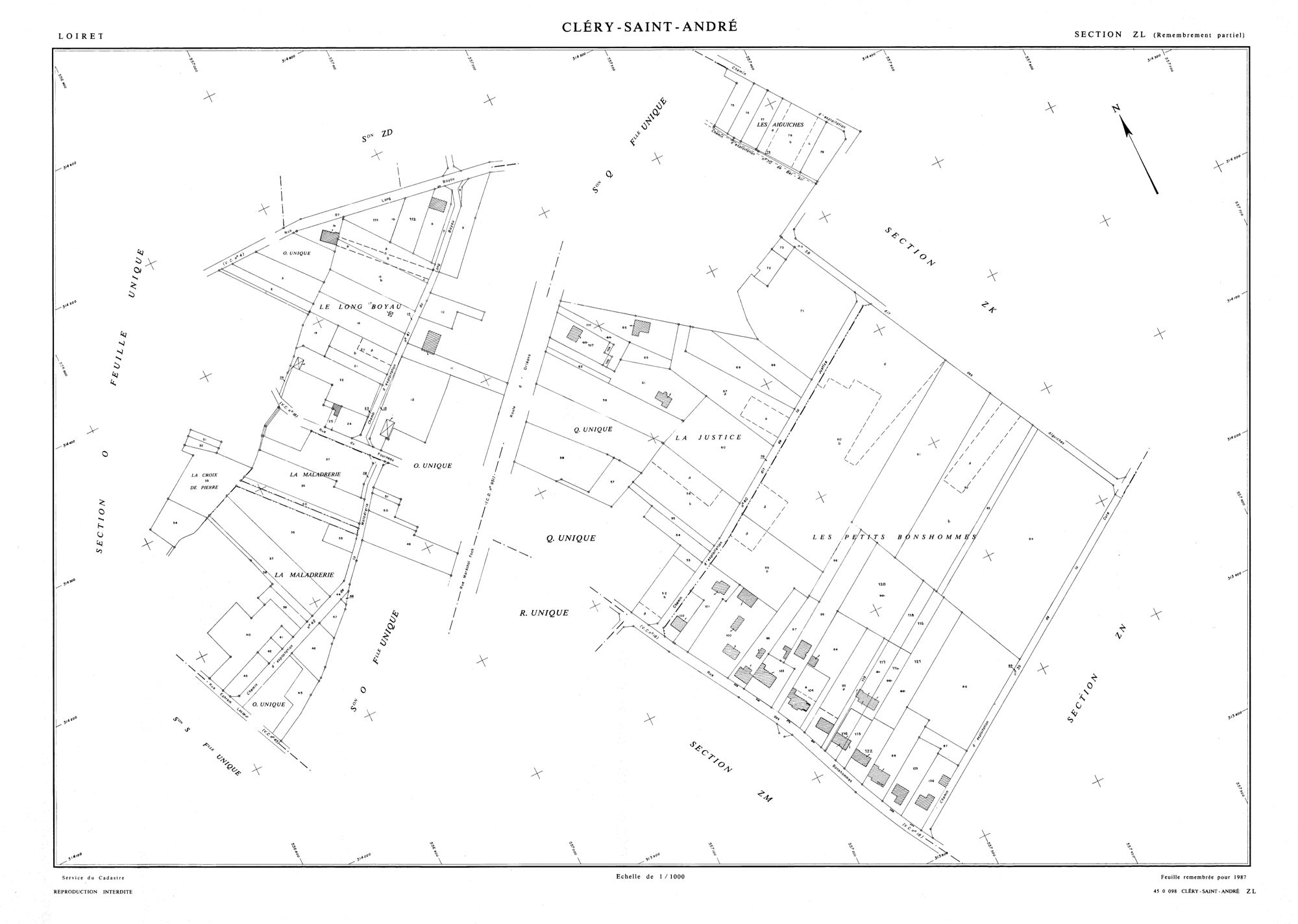 Cléry-Saint-André - Sections