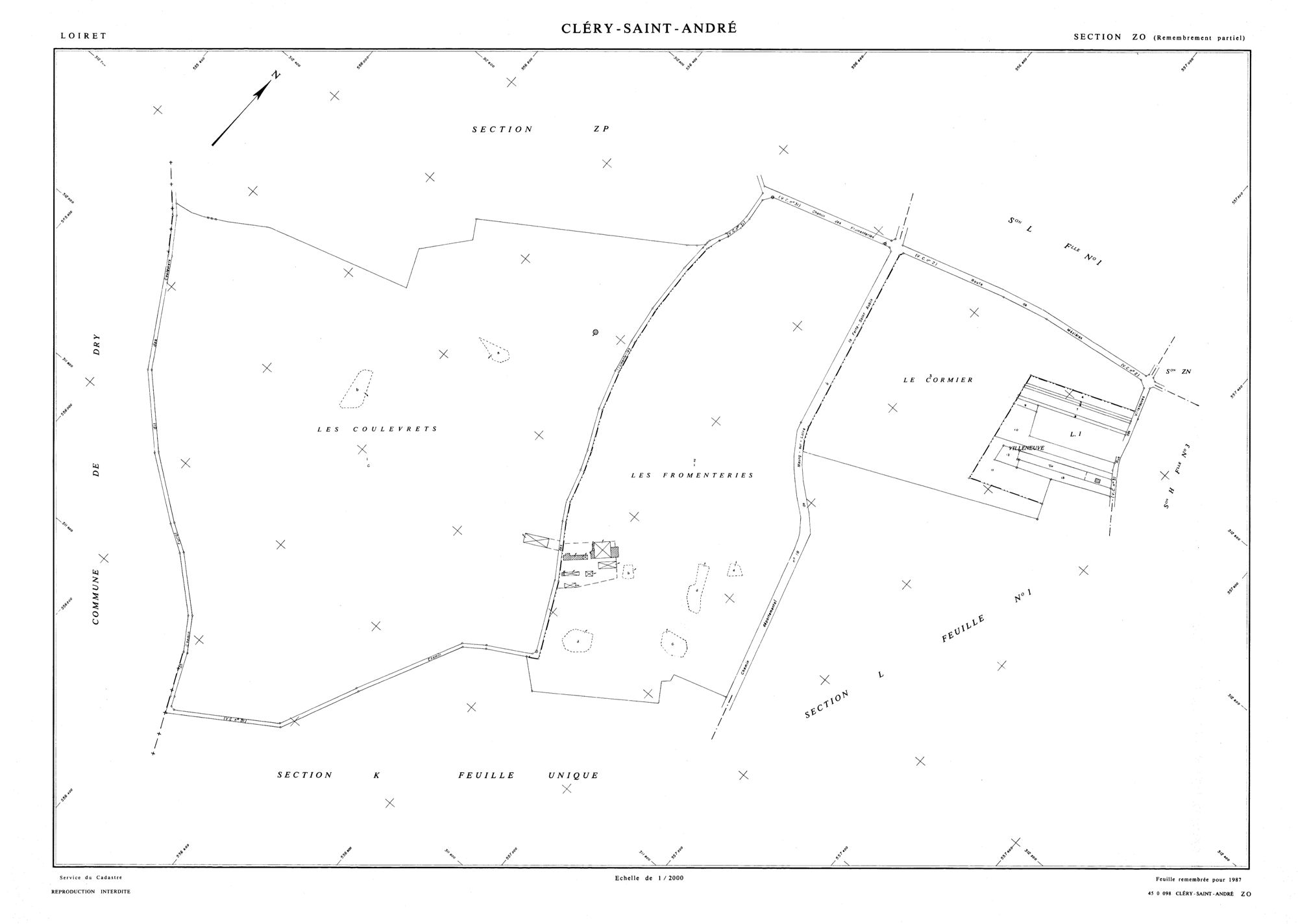 Cléry-Saint-André - Sections