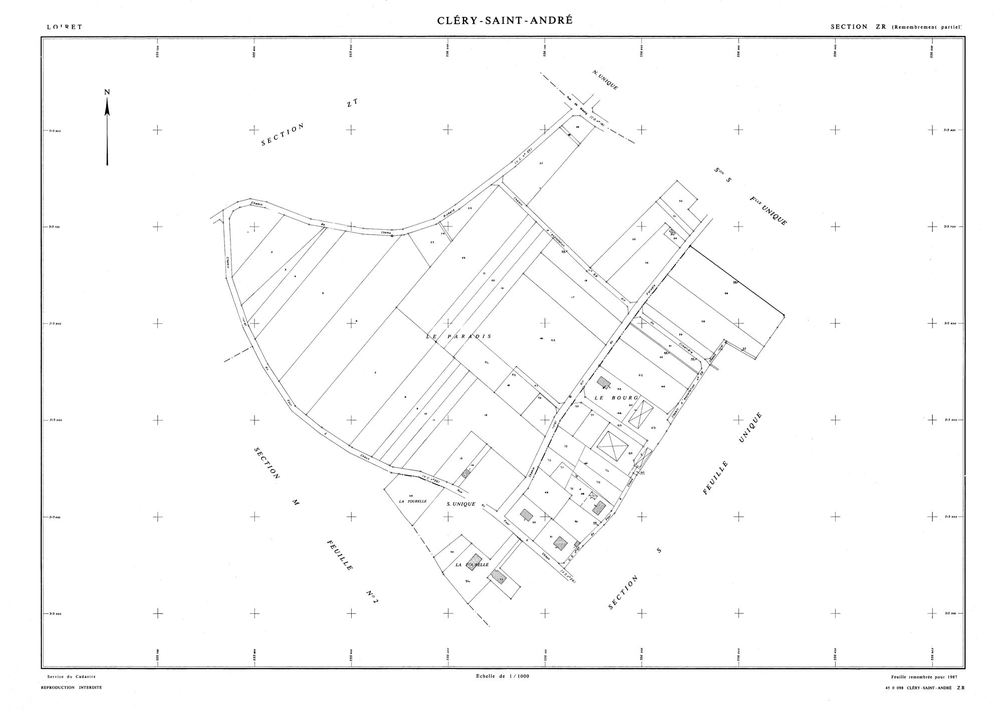 Cléry-Saint-André - Sections