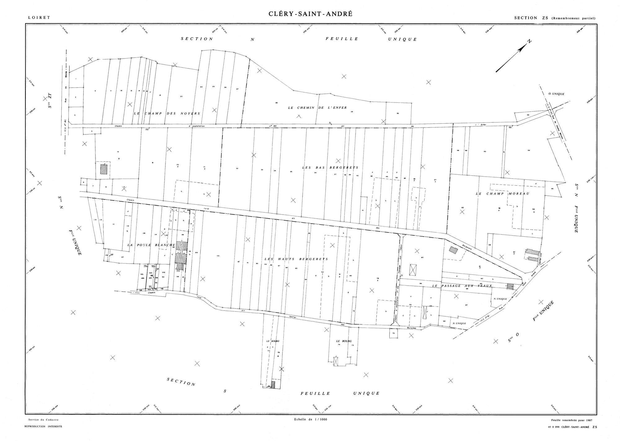 Cléry-Saint-André - Sections