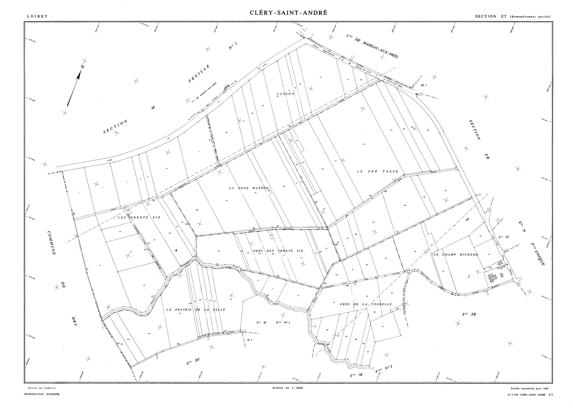 Cléry-Saint-André - Sections