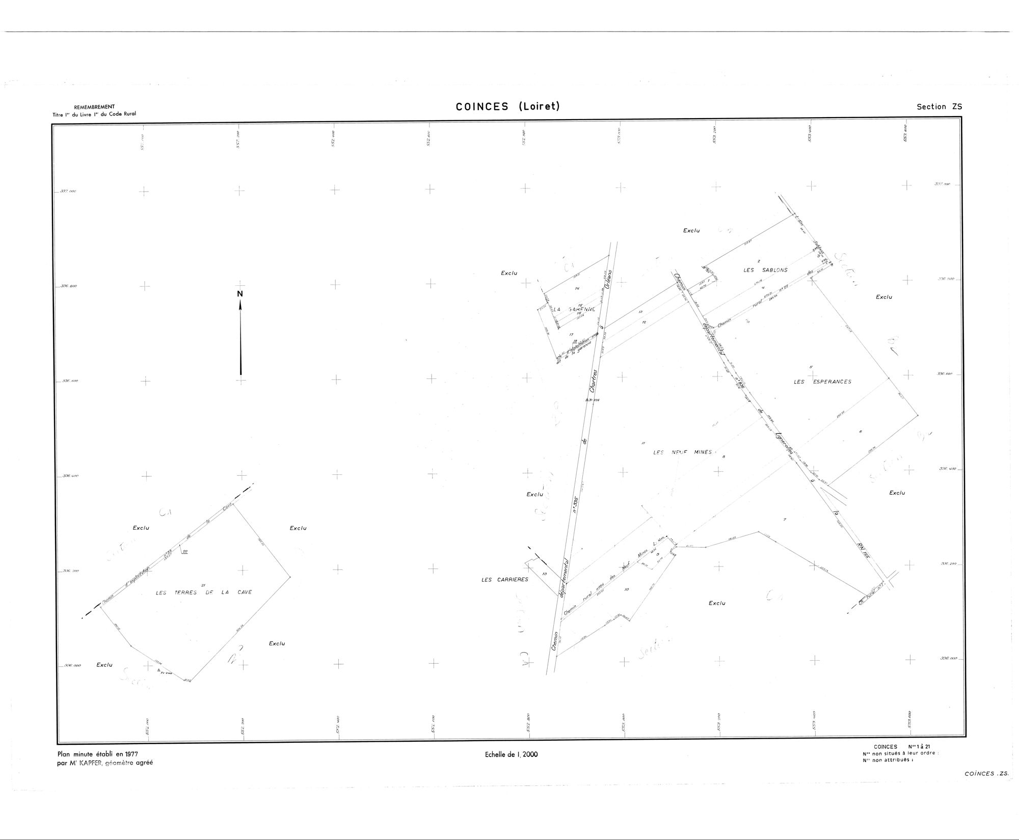 Coinces - Sections