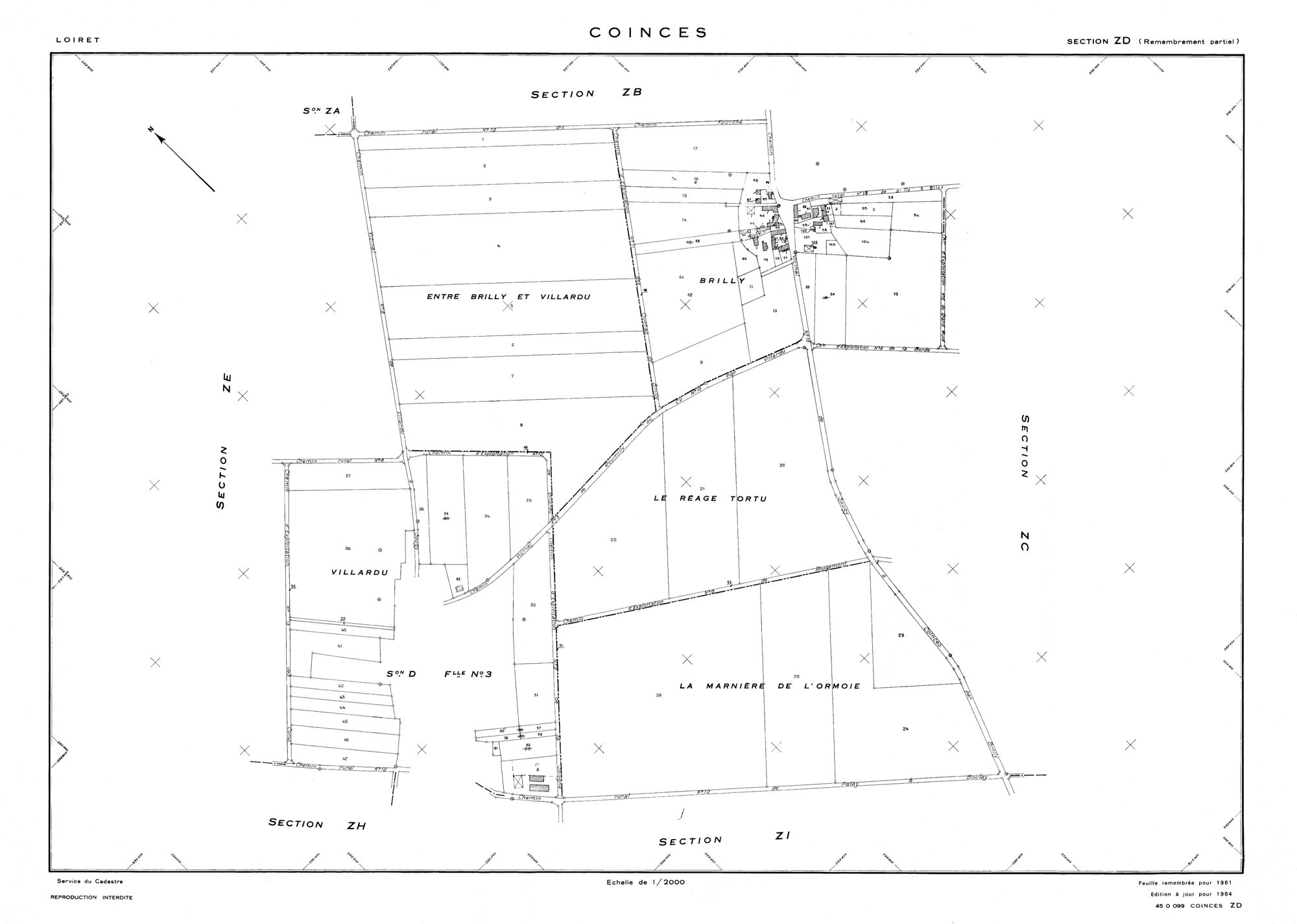 Coinces - Sections