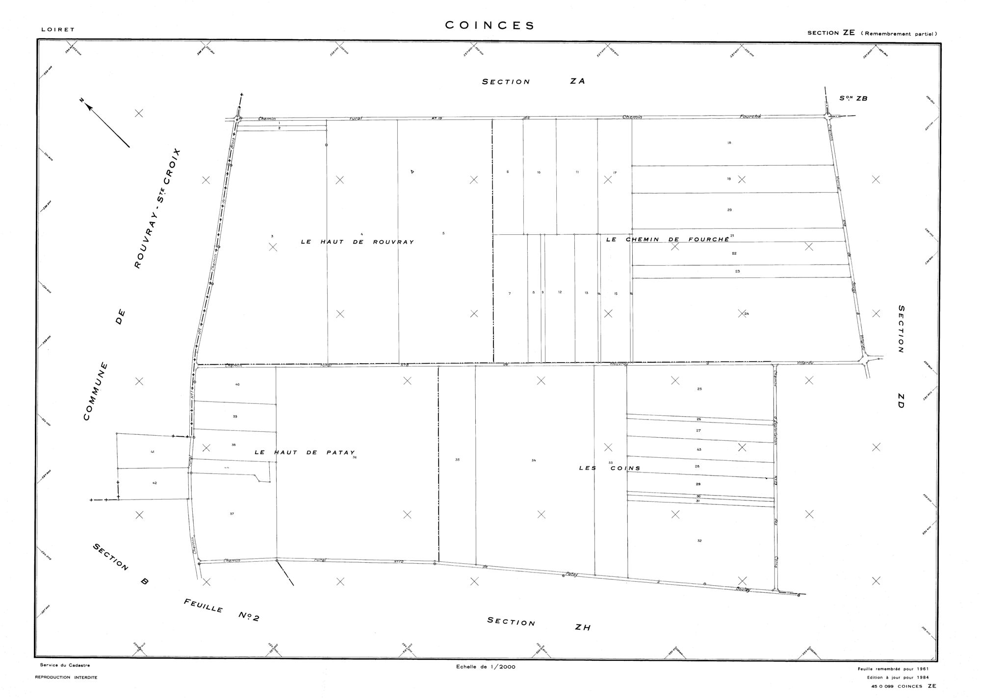 Coinces - Sections