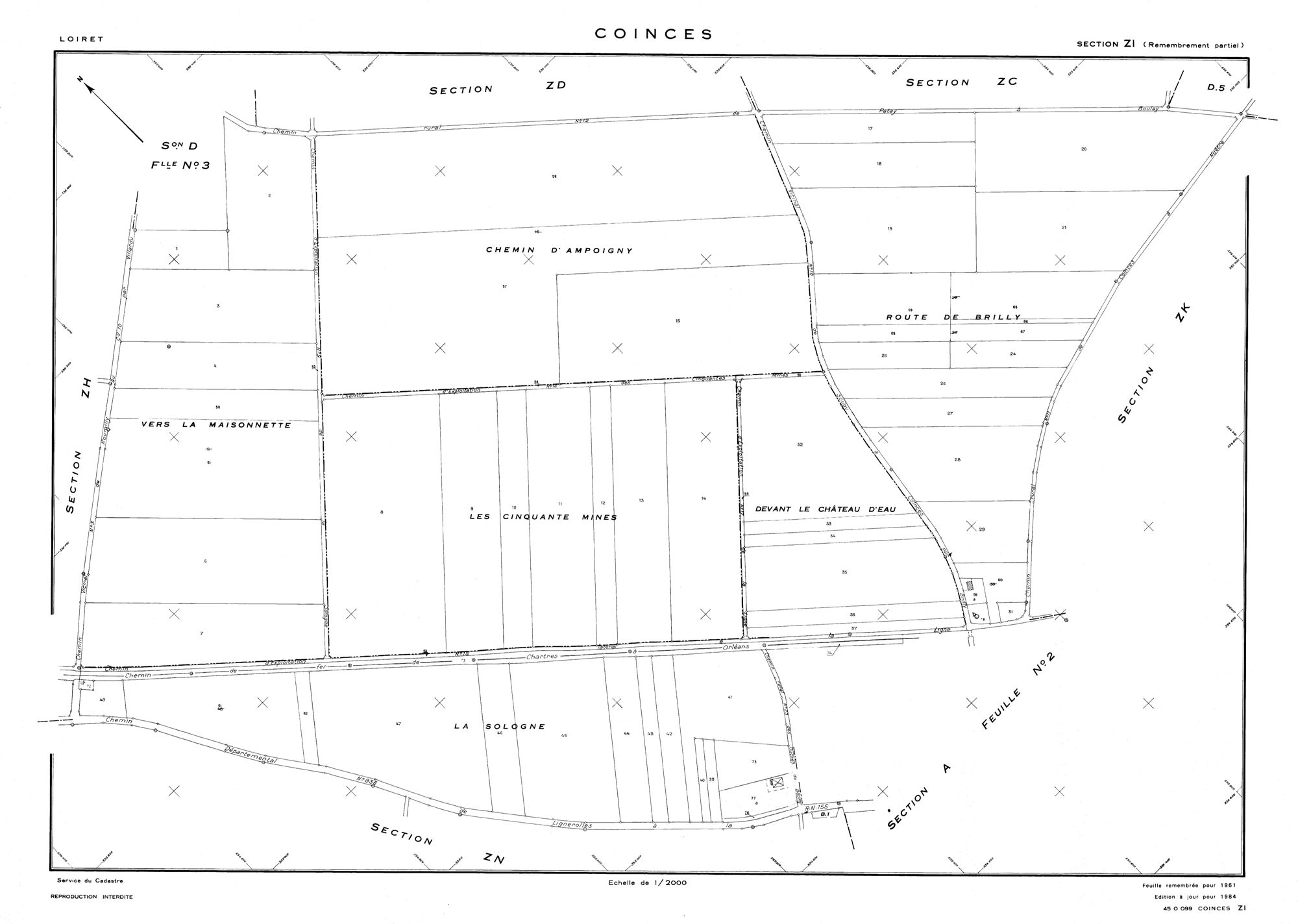 Coinces - Sections