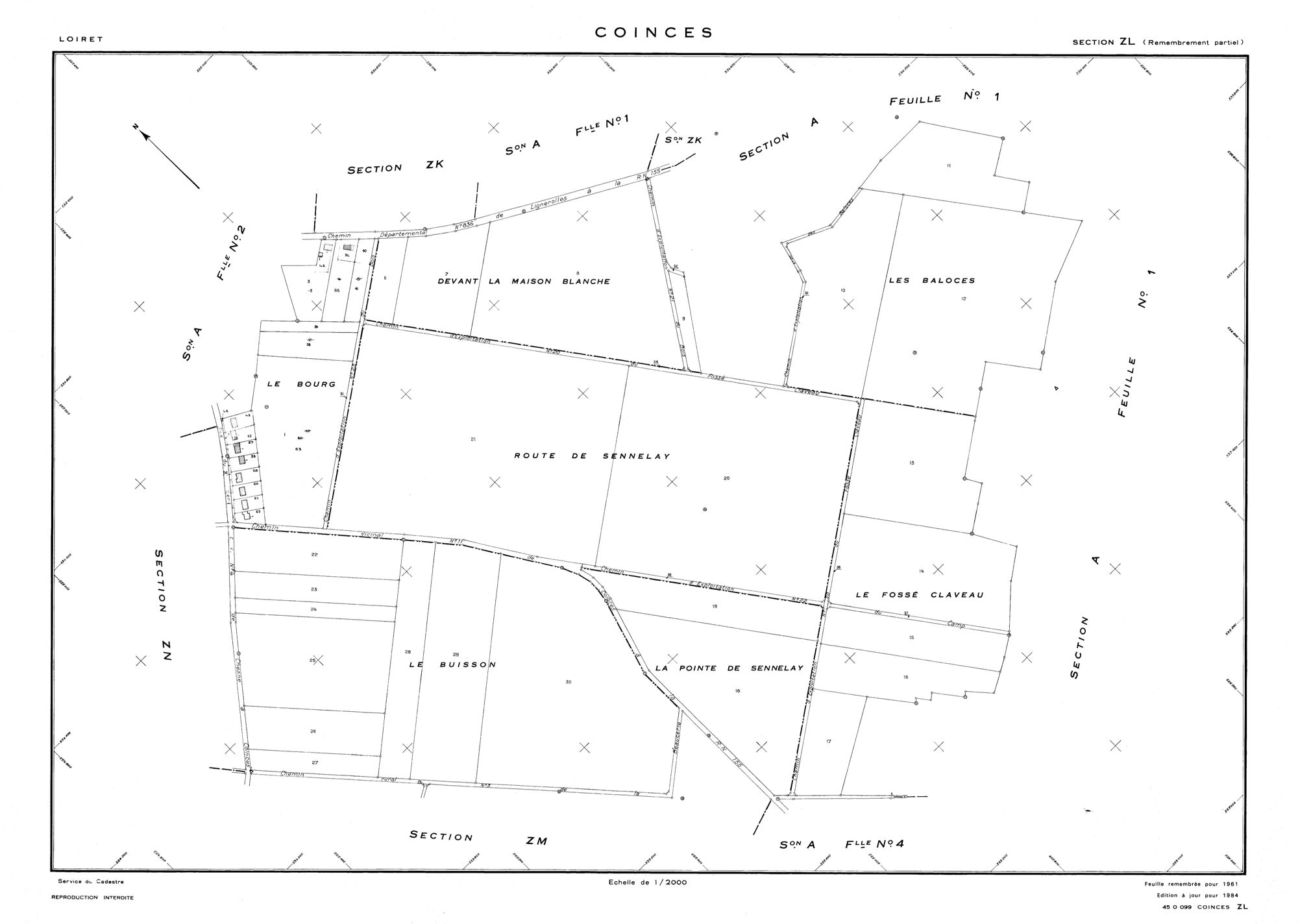 Coinces - Sections