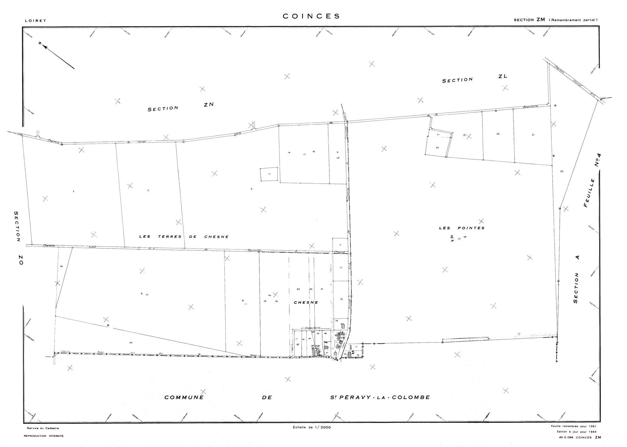 Coinces - Sections