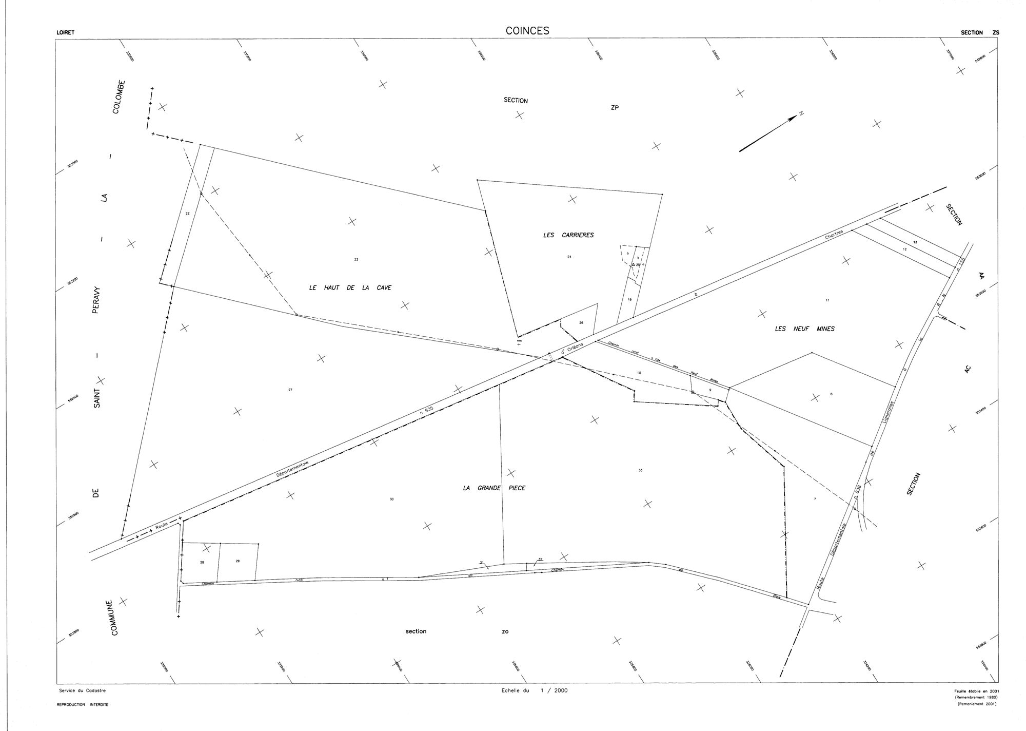 Coinces - Sections