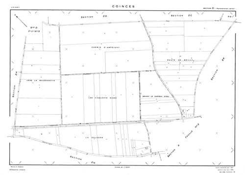 Coinces - Sections