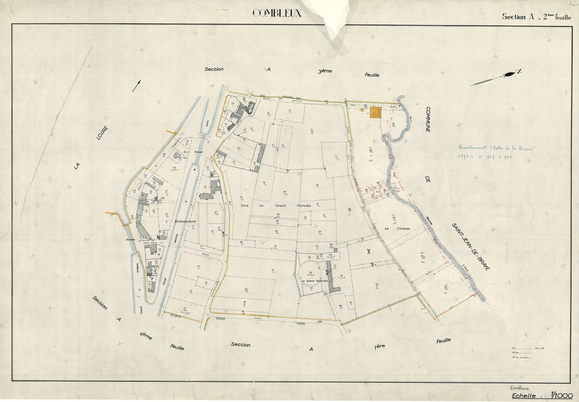 Combleux - Sections