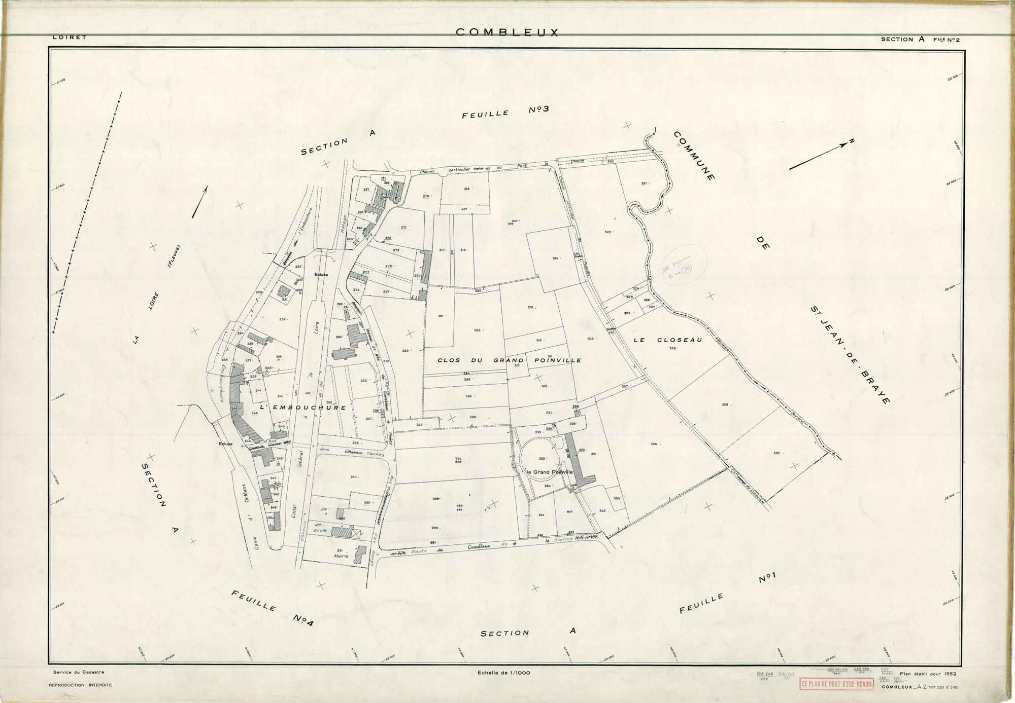 Combleux - Sections