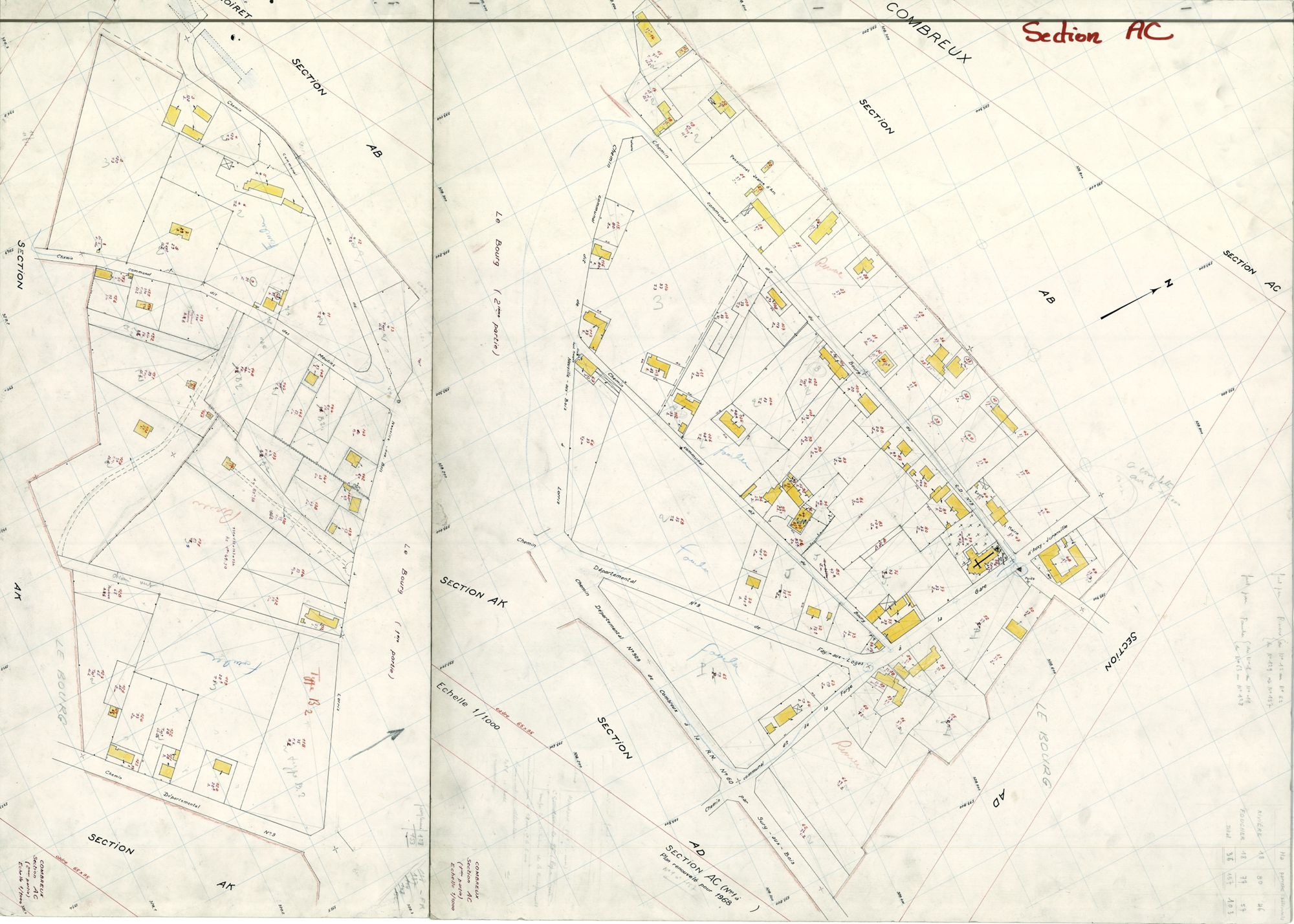 Combreux - Sections
