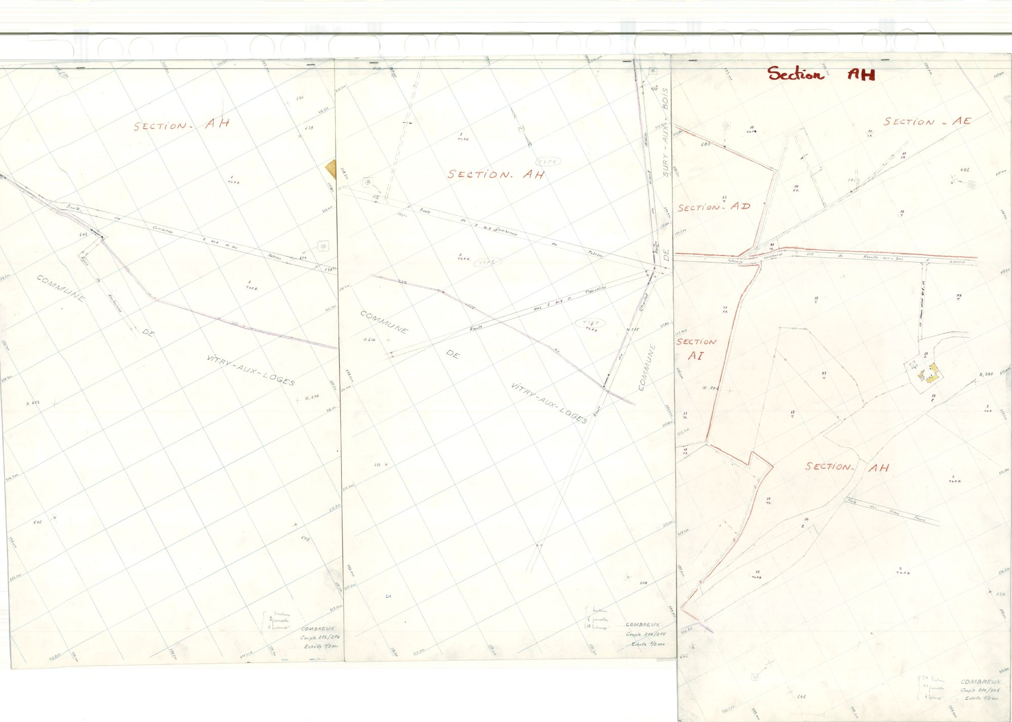 Combreux - Sections