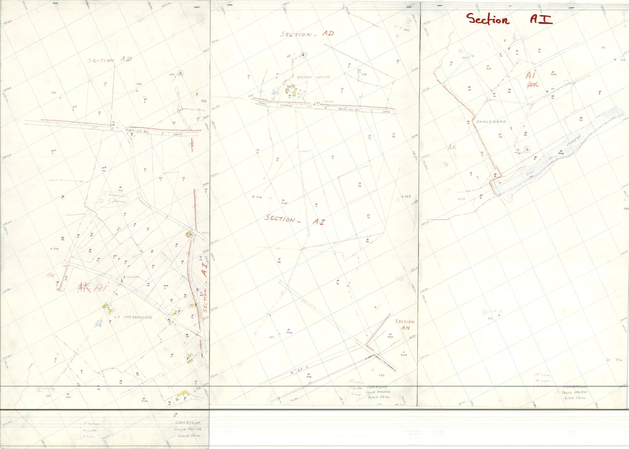 Combreux - Sections