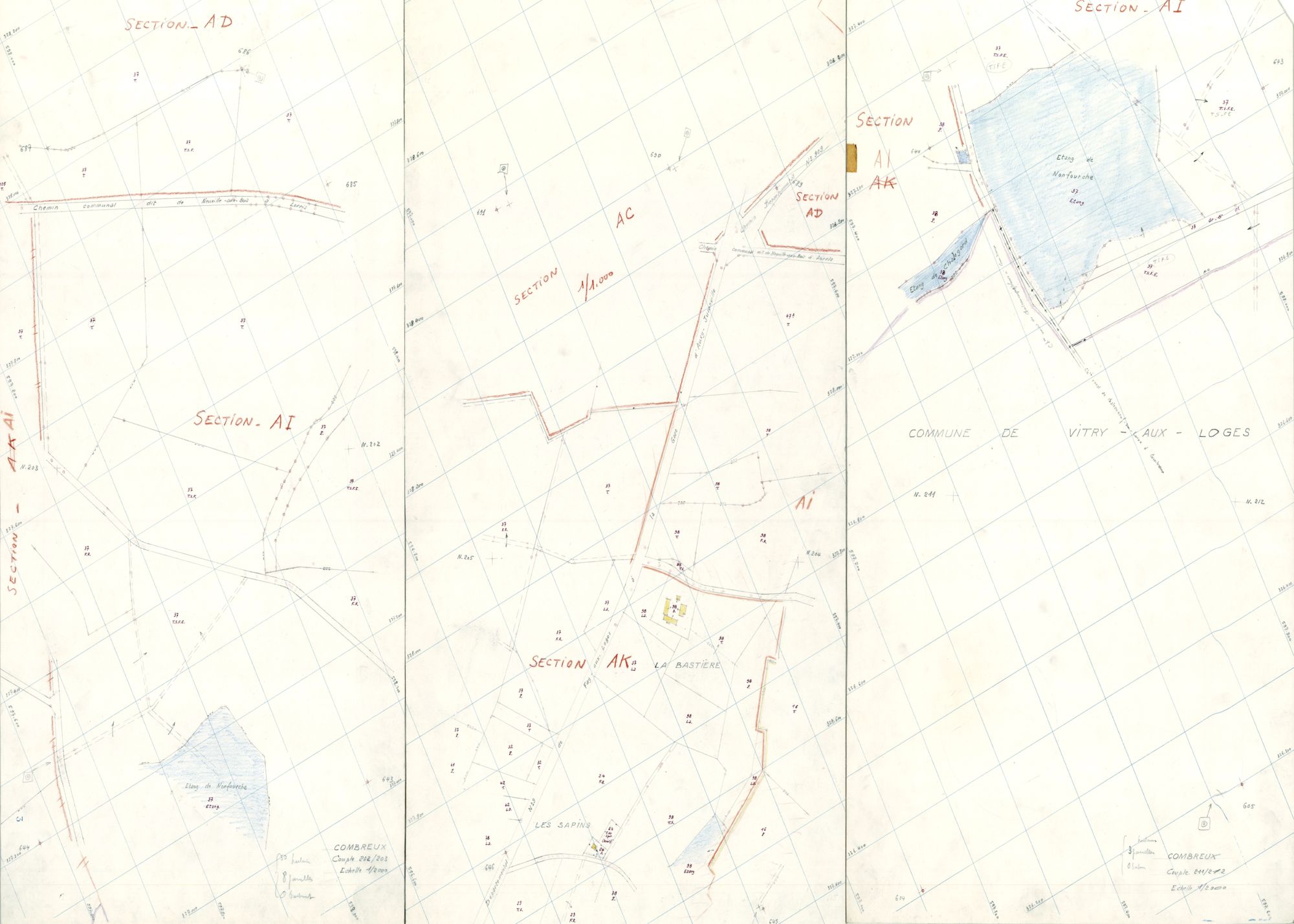 Combreux - Sections