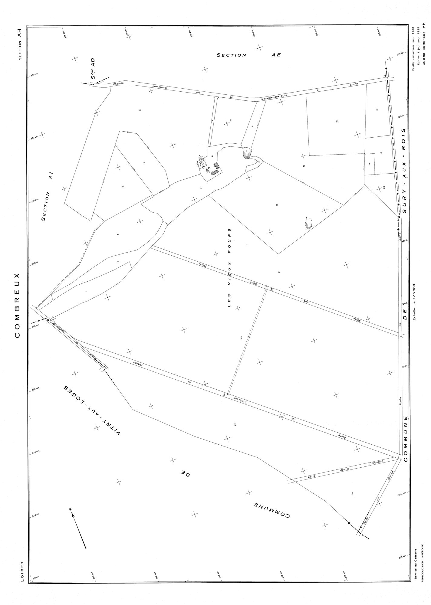 Combreux - Sections