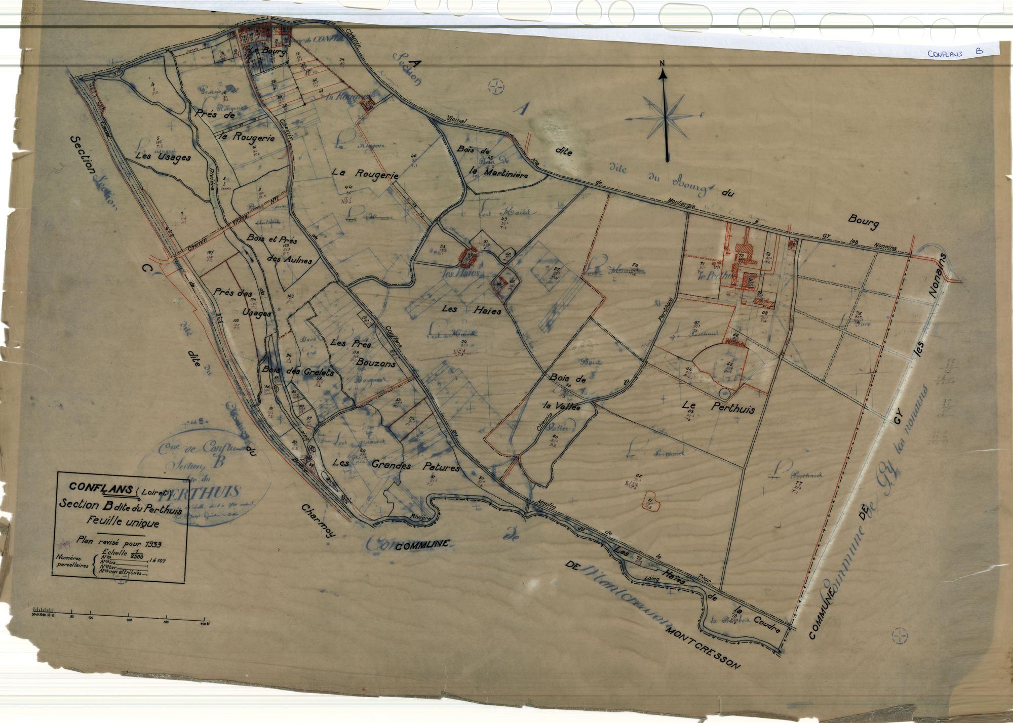 Conflans-sur-Loing - Sections