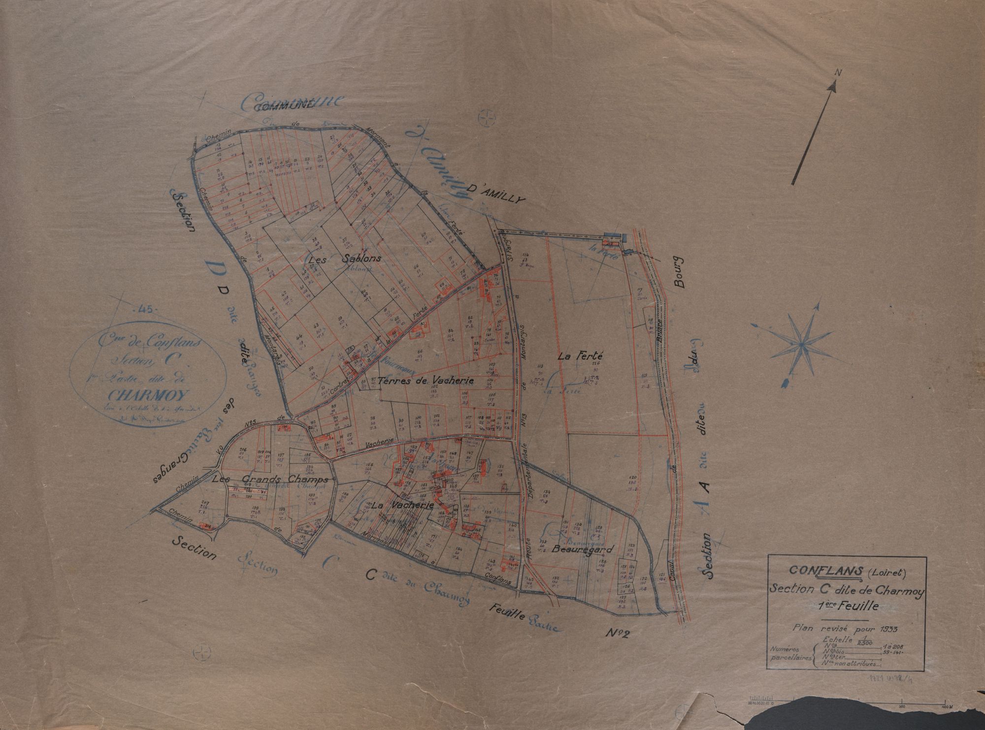 Conflans-sur-Loing - Sections