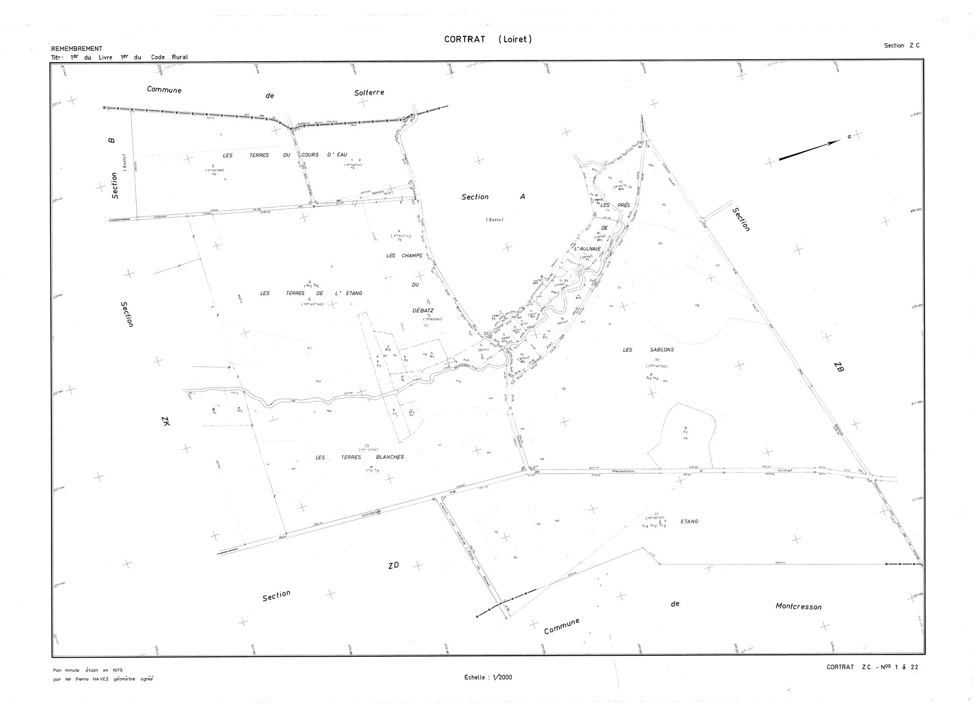 Cortrat - Sections