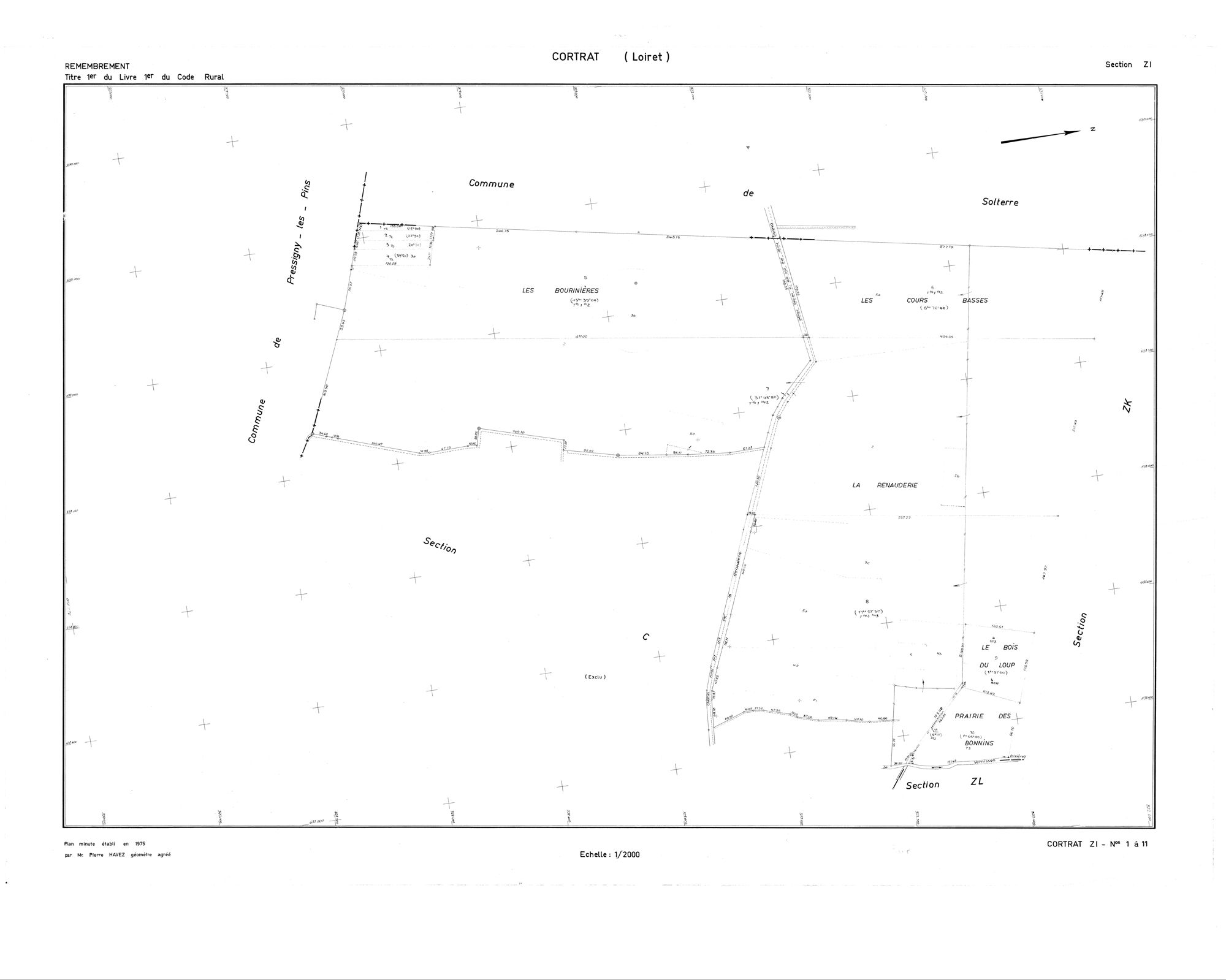 Cortrat - Sections
