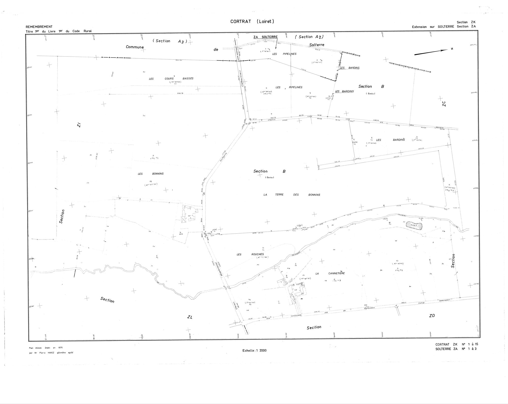 Cortrat - Sections